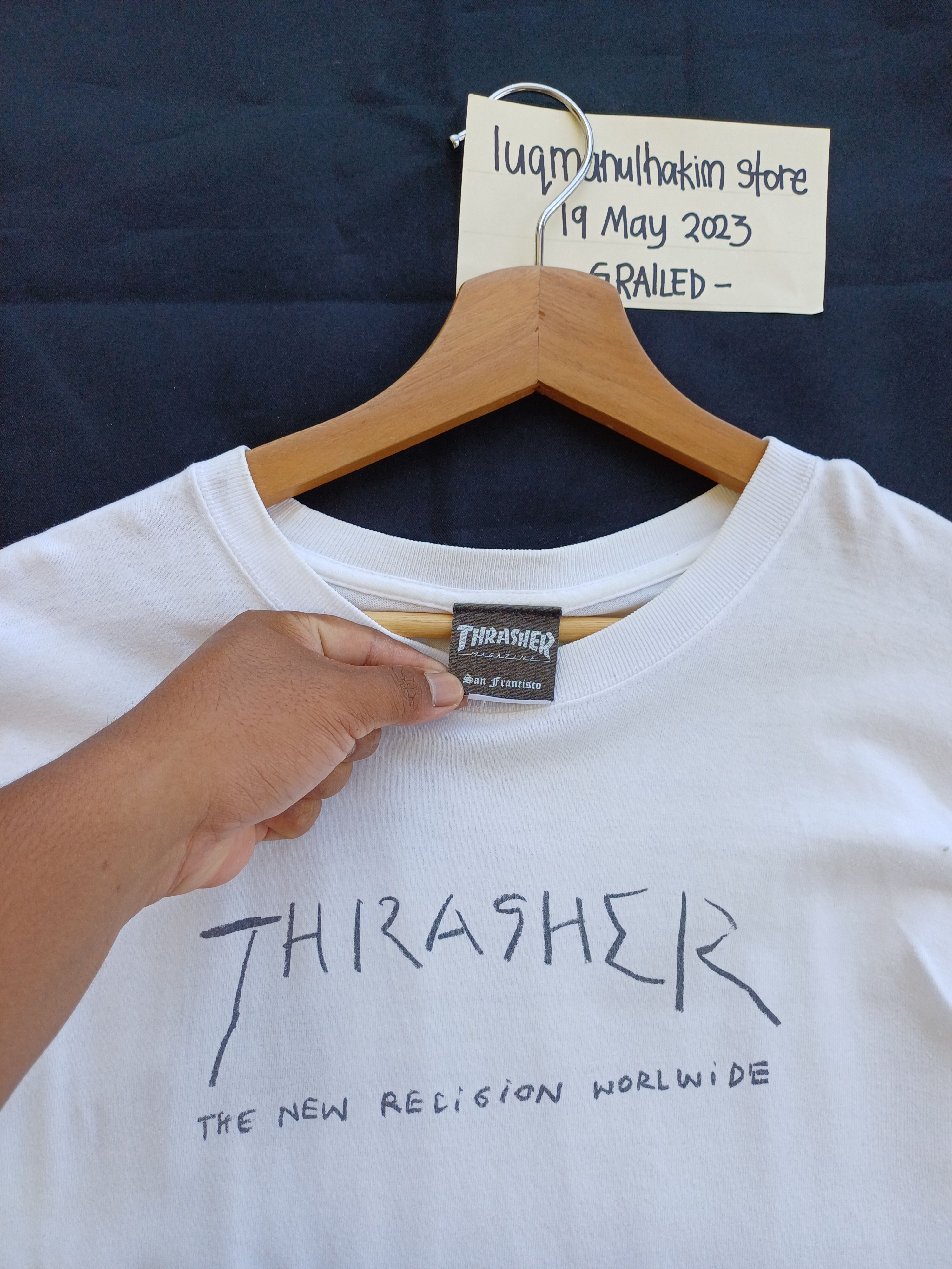 Thrasher Rare Thrasher Spellout Tshirt Size US L / EU 52-54 / 3 - 5 Thumbnail