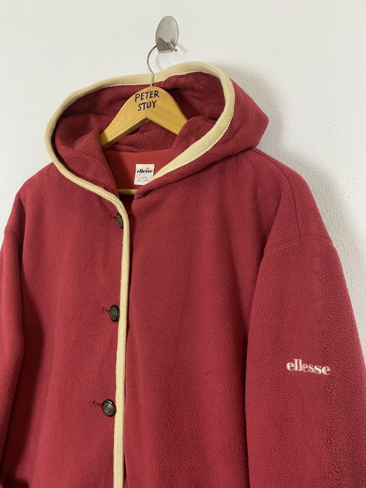 Ellesse × Vintage VINTAGE ELLESSE FLEECE HOODIES JACKET Size US L / EU 52-54 / 3 - 4 Thumbnail