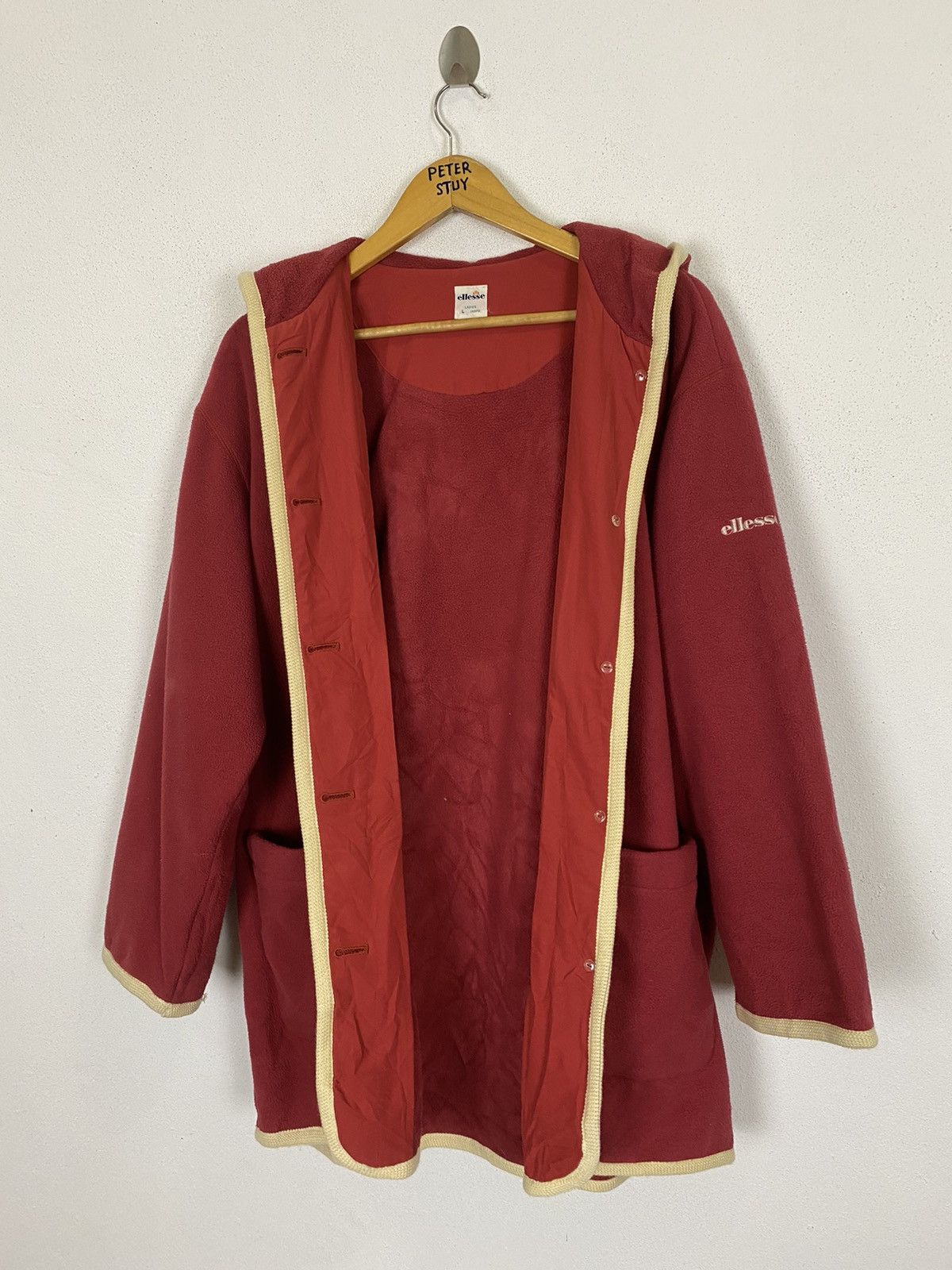 Ellesse × Vintage VINTAGE ELLESSE FLEECE HOODIES JACKET Size US L / EU 52-54 / 3 - 6 Thumbnail