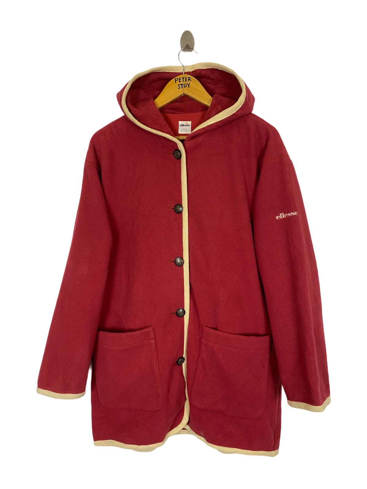 Ellesse × Vintage VINTAGE ELLESSE FLEECE HOODIES JACKET Size US L / EU 52-54 / 3 - 1 Thumbnail