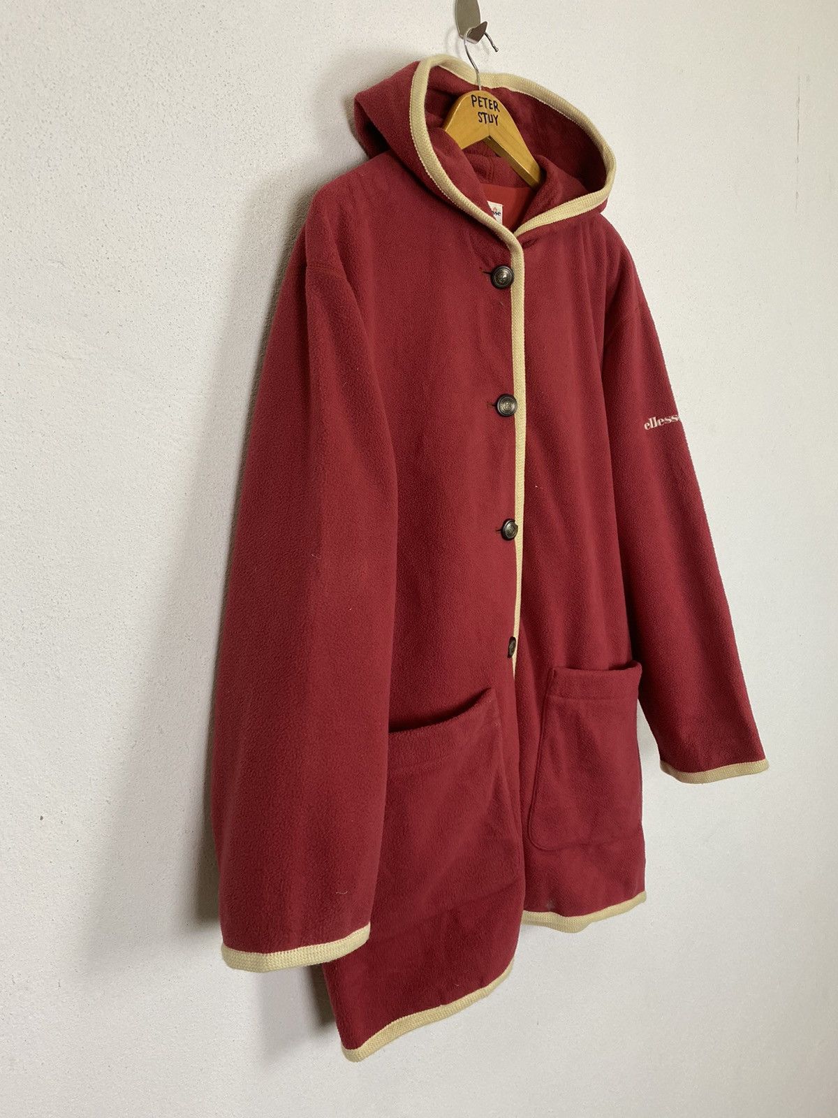Ellesse × Vintage VINTAGE ELLESSE FLEECE HOODIES JACKET Size US L / EU 52-54 / 3 - 3 Thumbnail
