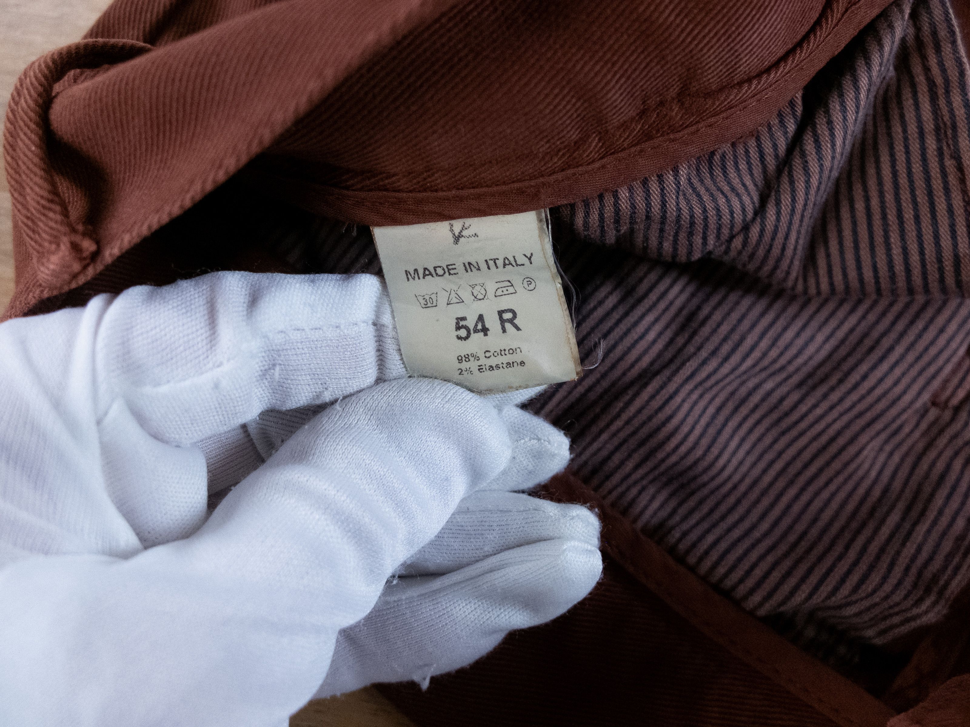 Isaia ISAIA brown / brick cotton chinos trousers pants - 38 US Size US 38 / EU 54 - 5 Thumbnail