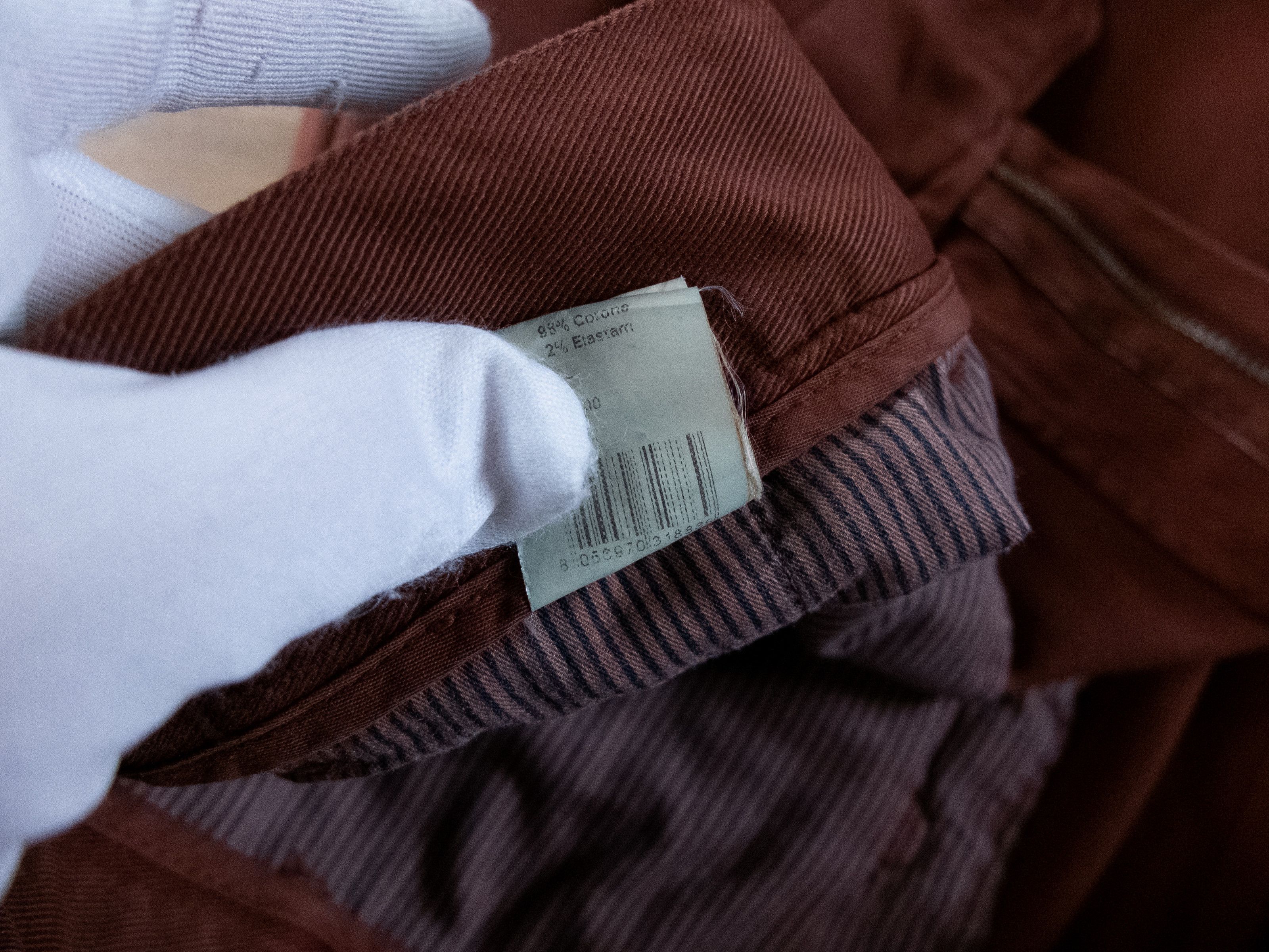 Isaia ISAIA brown / brick cotton chinos trousers pants - 38 US Size US 38 / EU 54 - 6 Thumbnail
