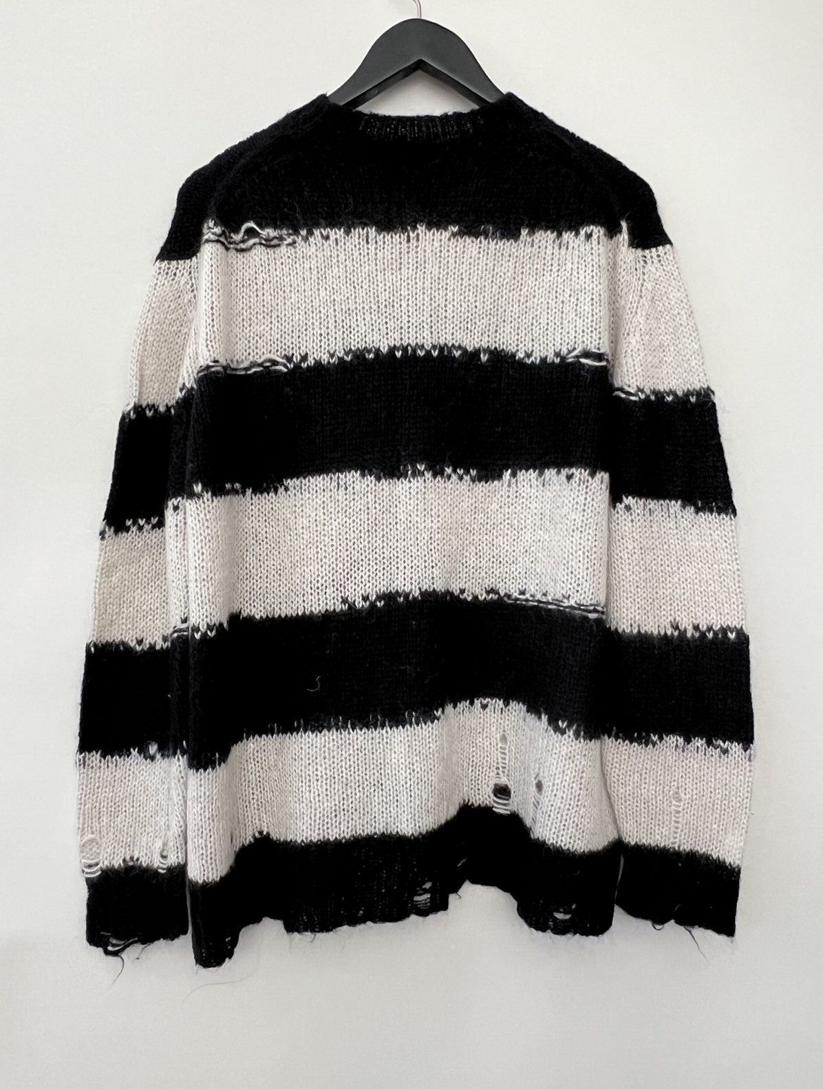 Acne Studios 🔥GRAIL🔥Acne Studios Mohair Distressed Stripped Sweater Size US S / EU 44-46 / 1 - 2 Thumbnail