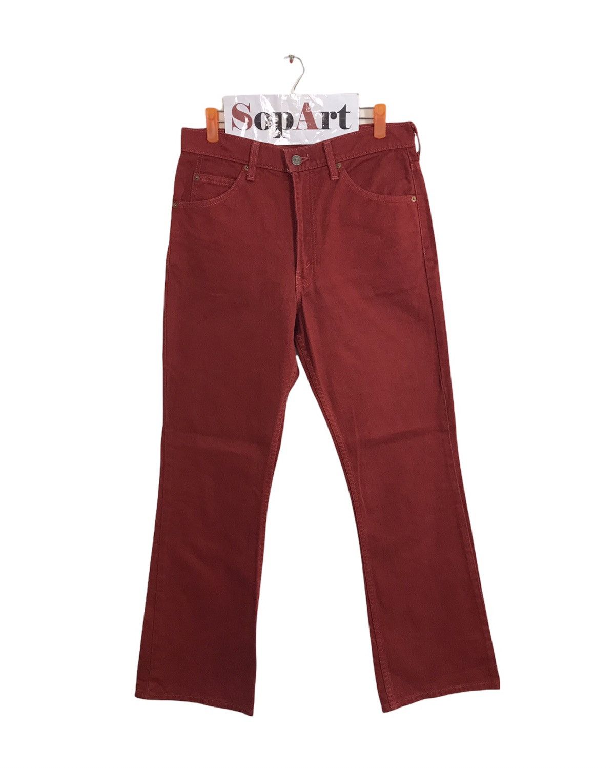 Levi's × Vintage Vintage Levi’s Denim Bootcut Red Colour Style Size US 30 / EU 46 - 1 Thumbnail