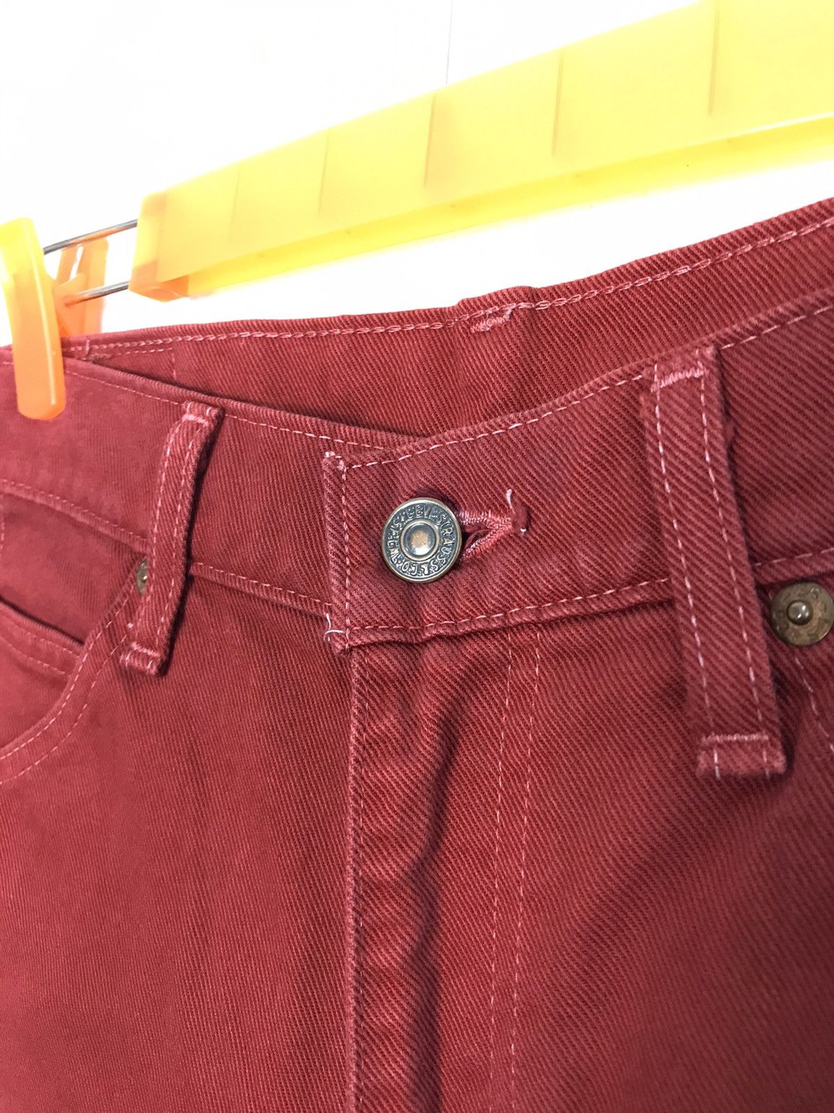 Levi's × Vintage Vintage Levi’s Denim Bootcut Red Colour Style Size US 30 / EU 46 - 7 Thumbnail