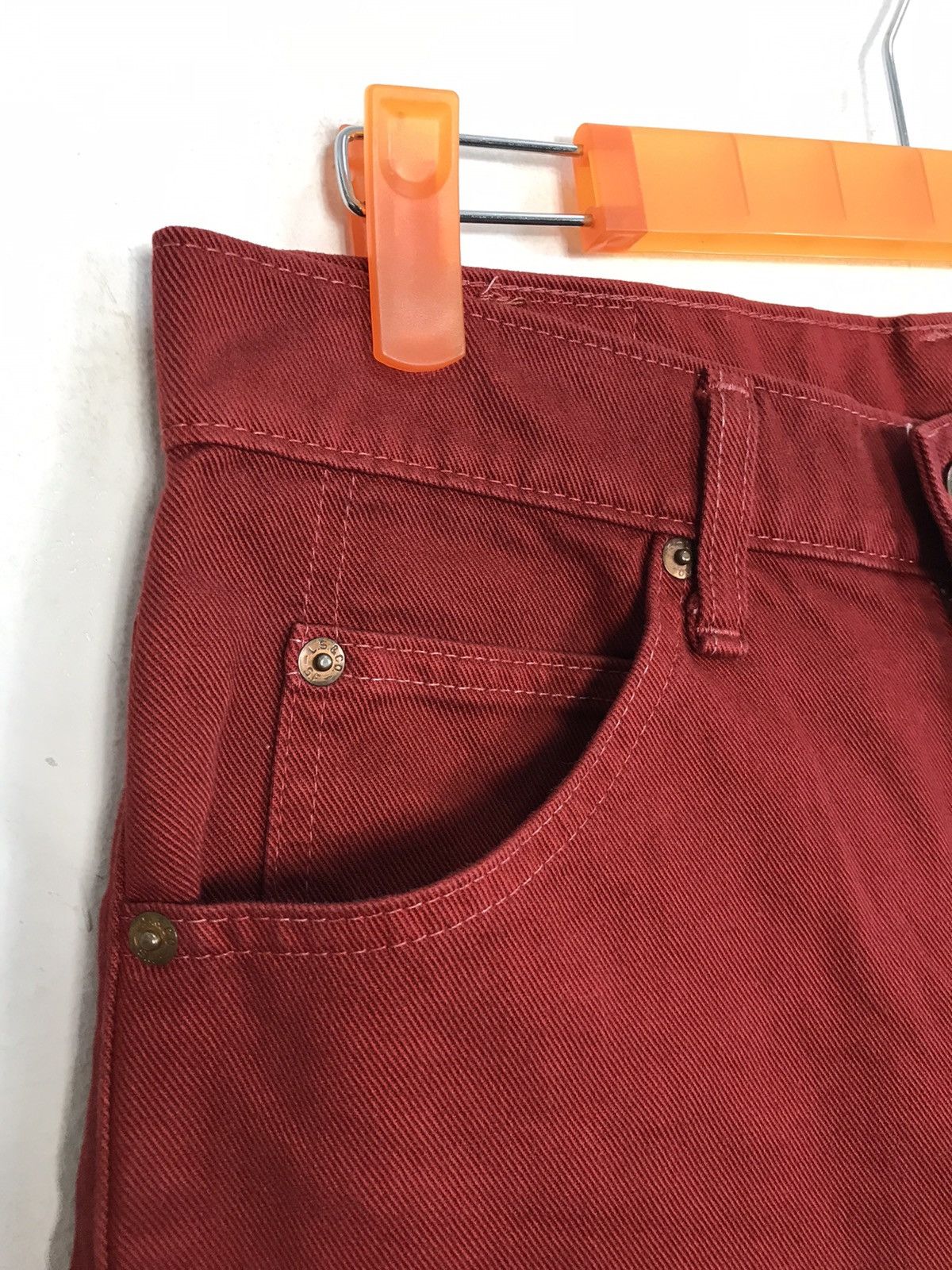 Levi's × Vintage Vintage Levi’s Denim Bootcut Red Colour Style Size US 30 / EU 46 - 8 Thumbnail