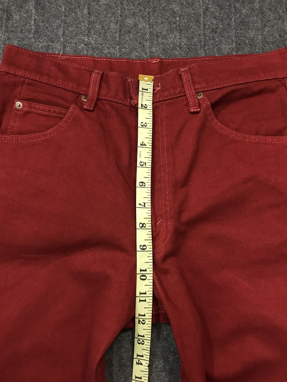 Levi's × Vintage Vintage Levi’s Denim Bootcut Red Colour Style Size US 30 / EU 46 - 18 Thumbnail