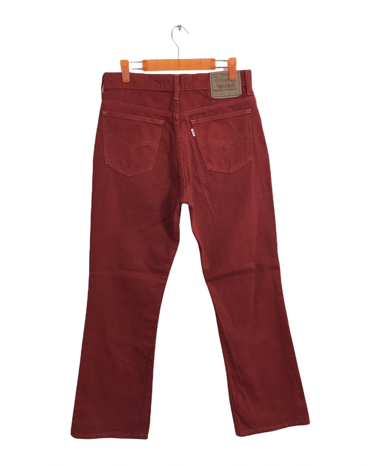Levi's × Vintage Vintage Levi’s Denim Bootcut Red Colour Style Size US 30 / EU 46 - 2 Thumbnail