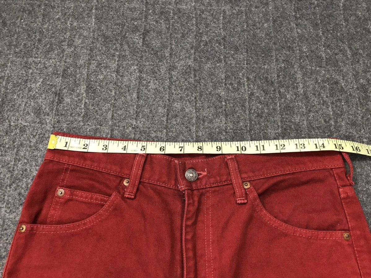 Levi's × Vintage Vintage Levi’s Denim Bootcut Red Colour Style Size US 30 / EU 46 - 17 Thumbnail