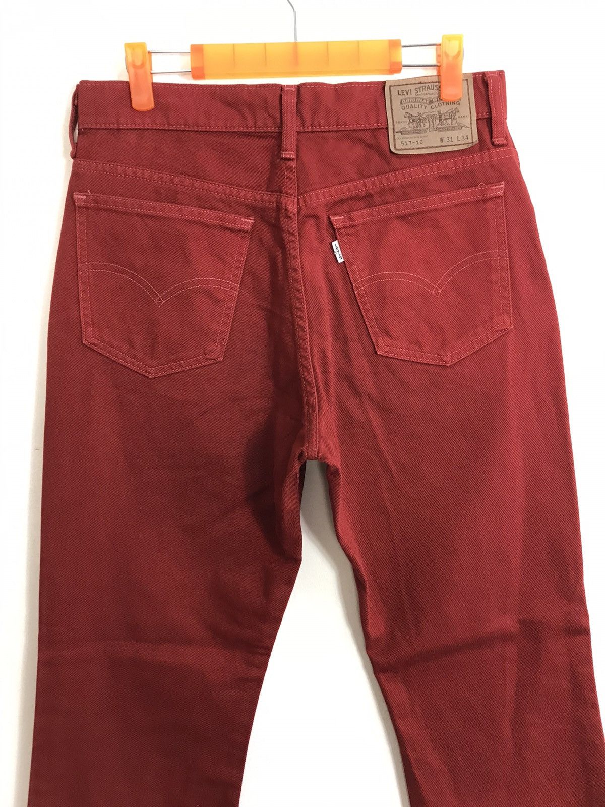 Levi's × Vintage Vintage Levi’s Denim Bootcut Red Colour Style Size US 30 / EU 46 - 10 Thumbnail