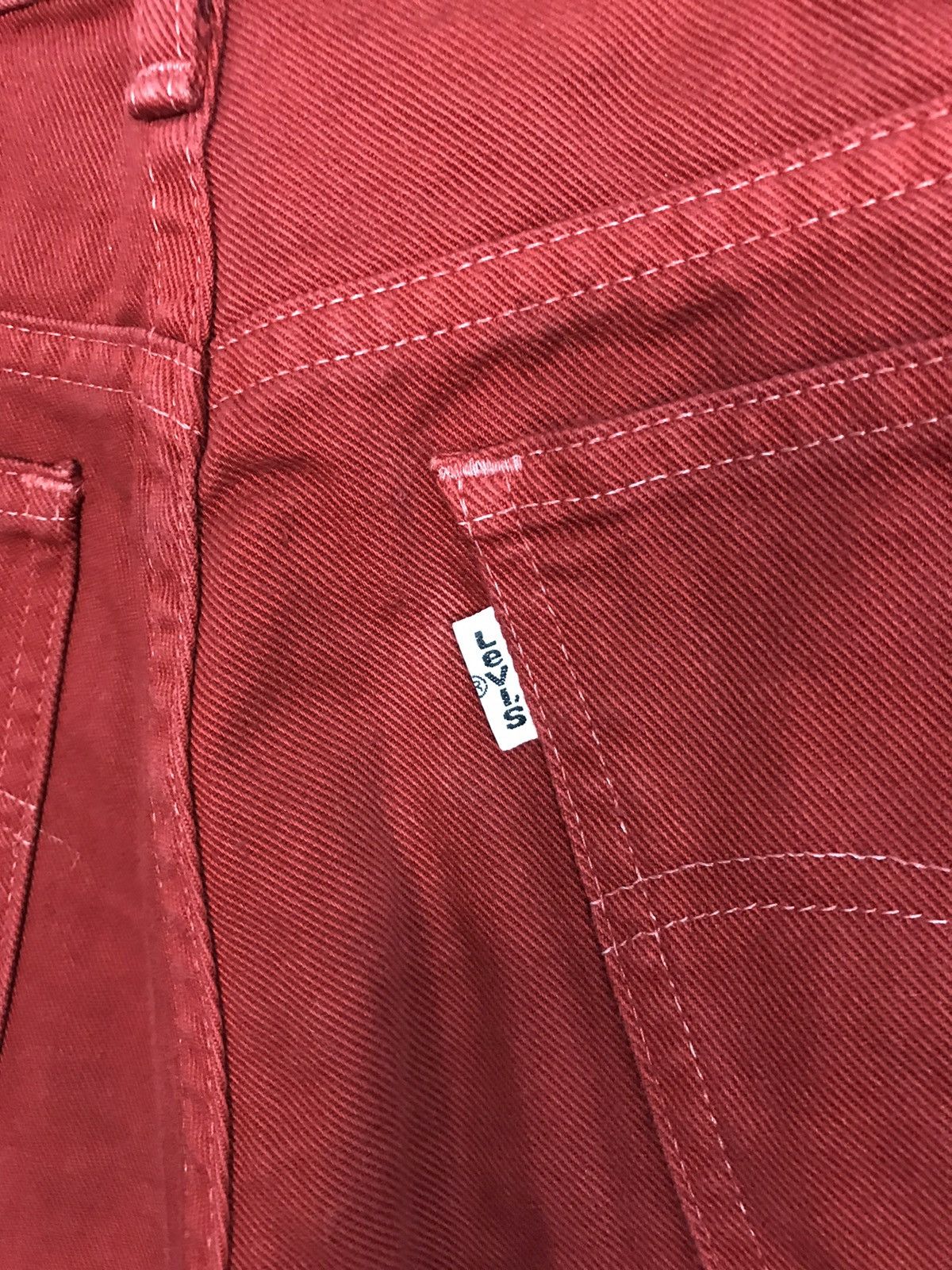 Levi's × Vintage Vintage Levi’s Denim Bootcut Red Colour Style Size US 30 / EU 46 - 12 Thumbnail