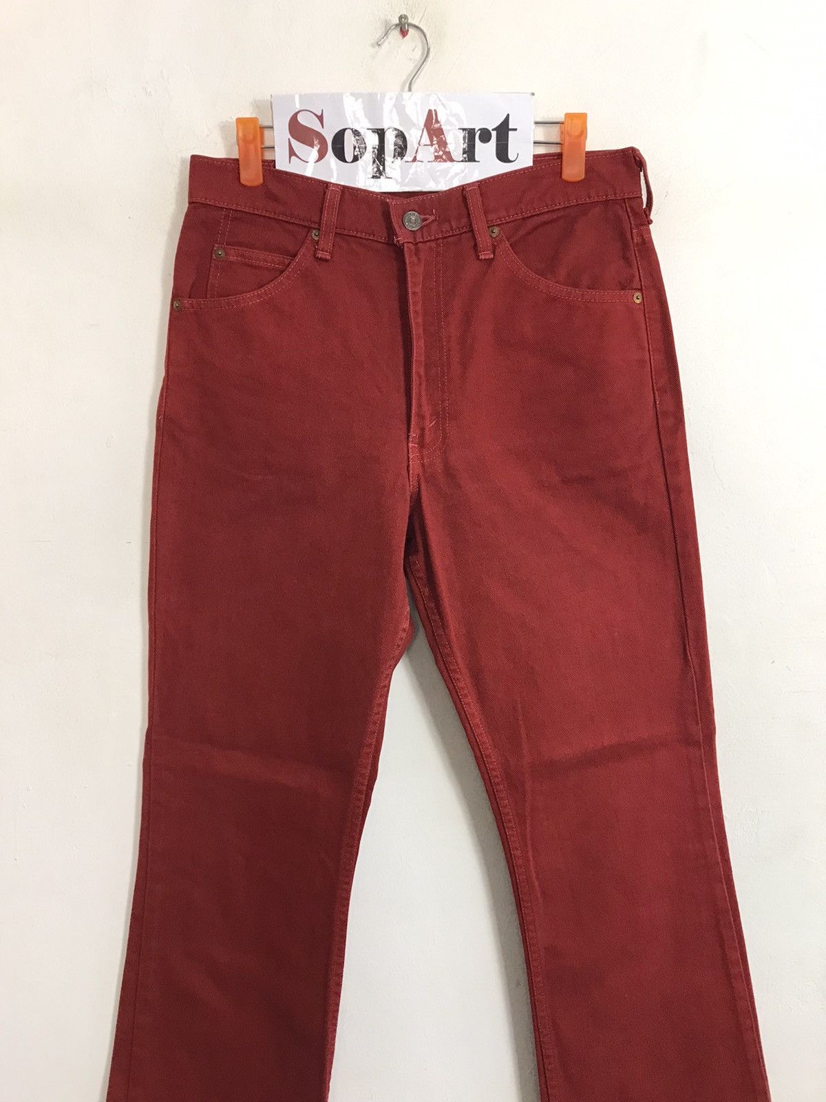 Levi's × Vintage Vintage Levi’s Denim Bootcut Red Colour Style Size US 30 / EU 46 - 3 Thumbnail