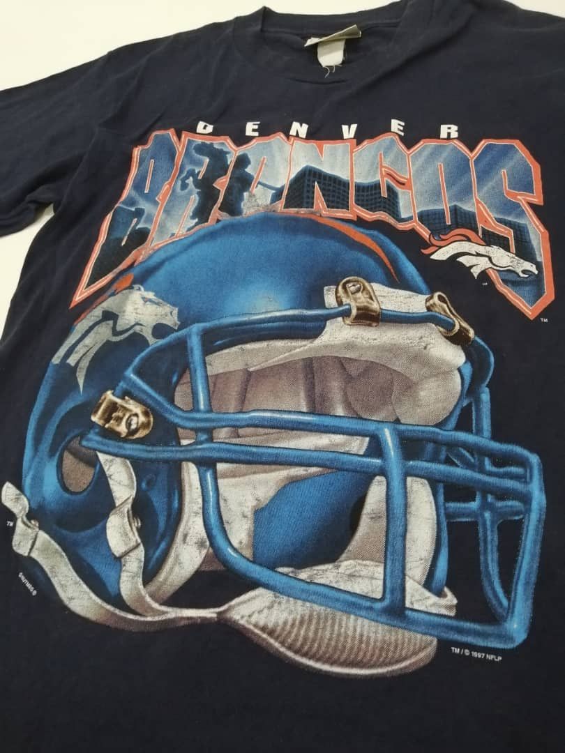 NFL RARE🔥Vintage 90s Denver Broncos Printed Tees Size US M / EU 48-50 / 2 - 2 Thumbnail