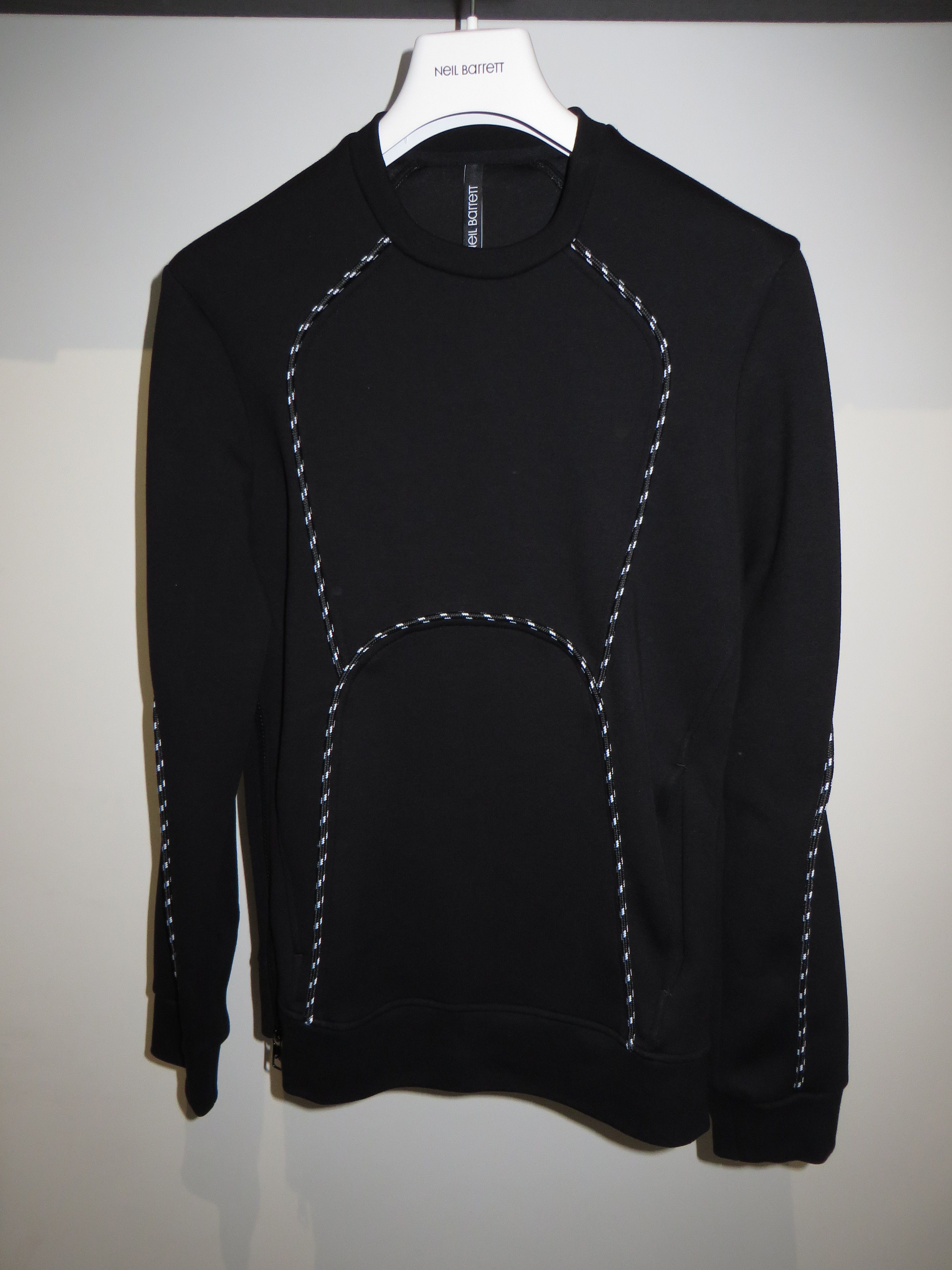 Neil Barrett Contrast detail stretch-jersey sweatshirt Size US L / EU 52-54 / 3 - 1 Thumbnail