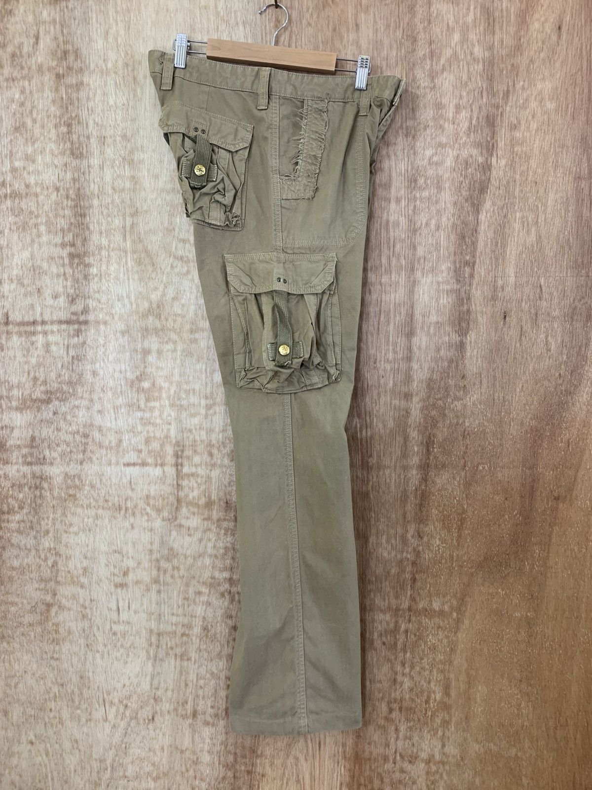 If Six Was Nine SURPLUS JAPANESE BRANDED CARGO PANTS MULTIPOCKET BROWN STYLE Size US 31 - 12 Thumbnail
