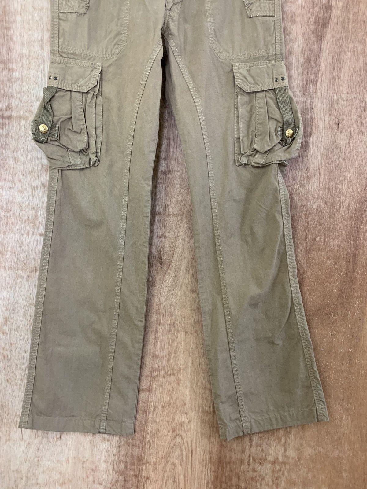 If Six Was Nine SURPLUS JAPANESE BRANDED CARGO PANTS MULTIPOCKET BROWN STYLE Size US 31 - 4 Thumbnail