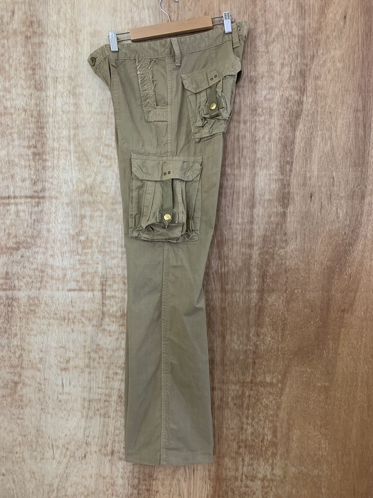 If Six Was Nine SURPLUS JAPANESE BRANDED CARGO PANTS MULTIPOCKET BROWN STYLE Size US 31 - 14 Thumbnail