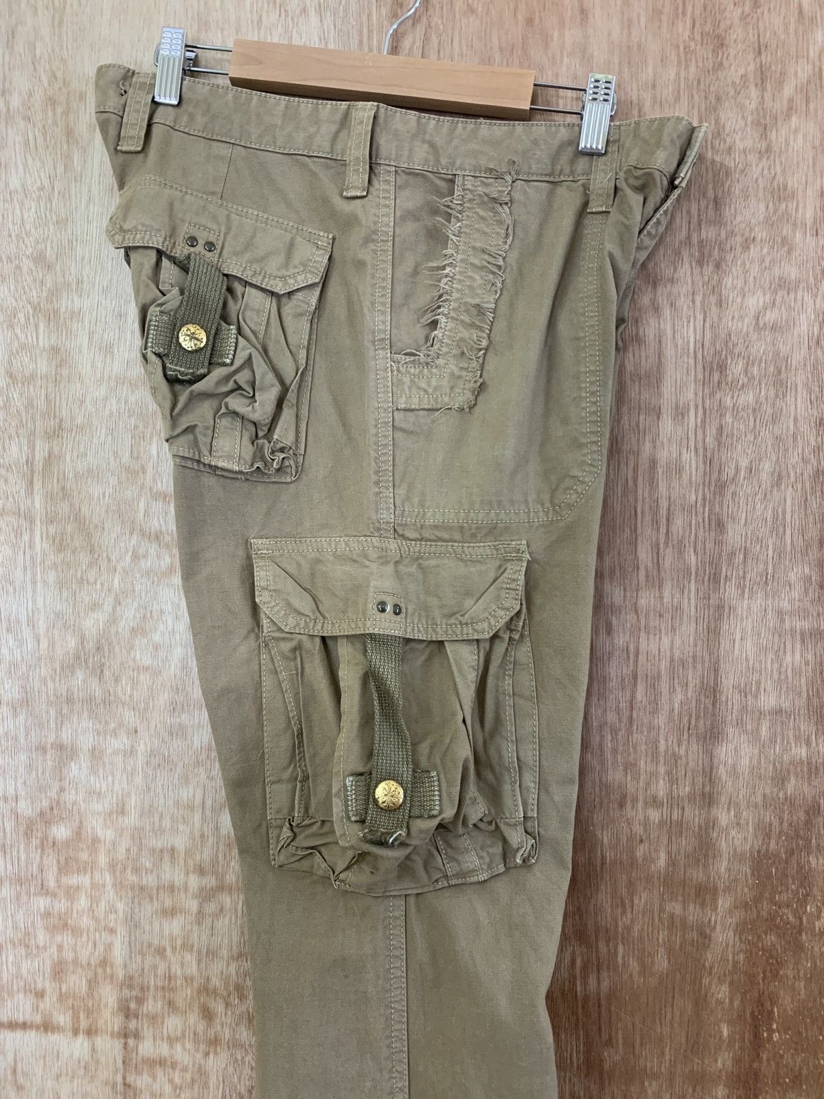 If Six Was Nine SURPLUS JAPANESE BRANDED CARGO PANTS MULTIPOCKET BROWN STYLE Size US 31 - 13 Thumbnail