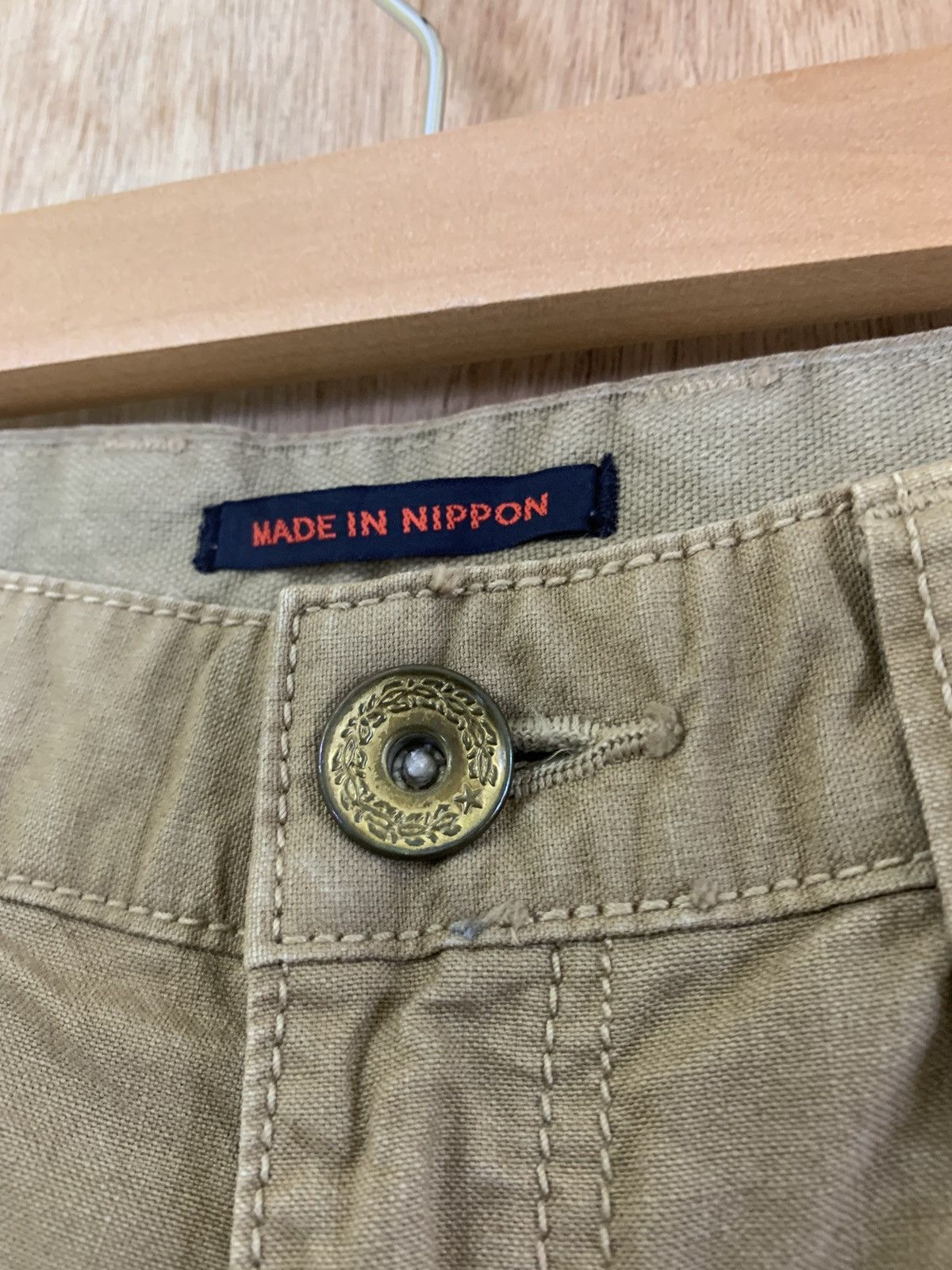 If Six Was Nine SURPLUS JAPANESE BRANDED CARGO PANTS MULTIPOCKET BROWN STYLE Size US 31 - 15 Thumbnail