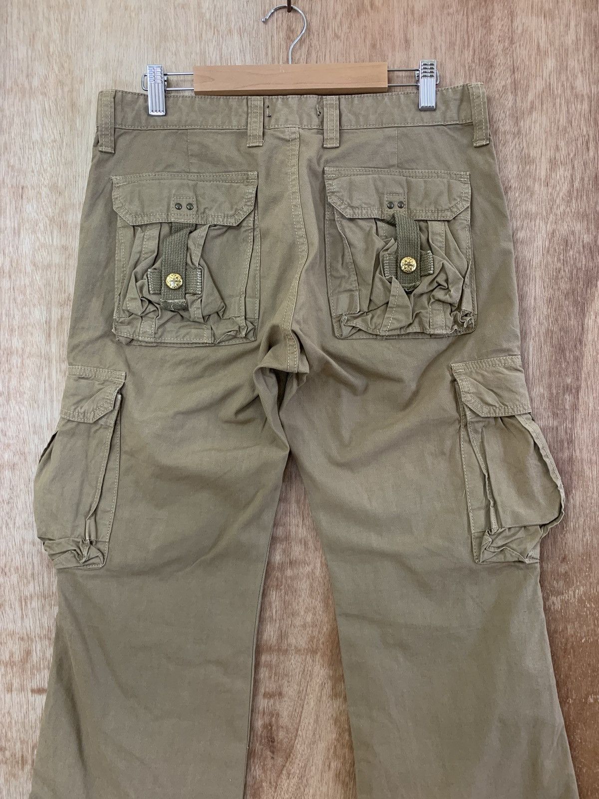 If Six Was Nine SURPLUS JAPANESE BRANDED CARGO PANTS MULTIPOCKET BROWN STYLE Size US 31 - 10 Thumbnail
