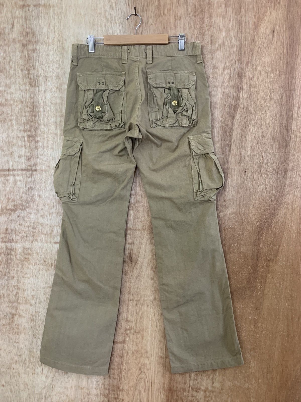 If Six Was Nine SURPLUS JAPANESE BRANDED CARGO PANTS MULTIPOCKET BROWN STYLE Size US 31 - 2 Thumbnail