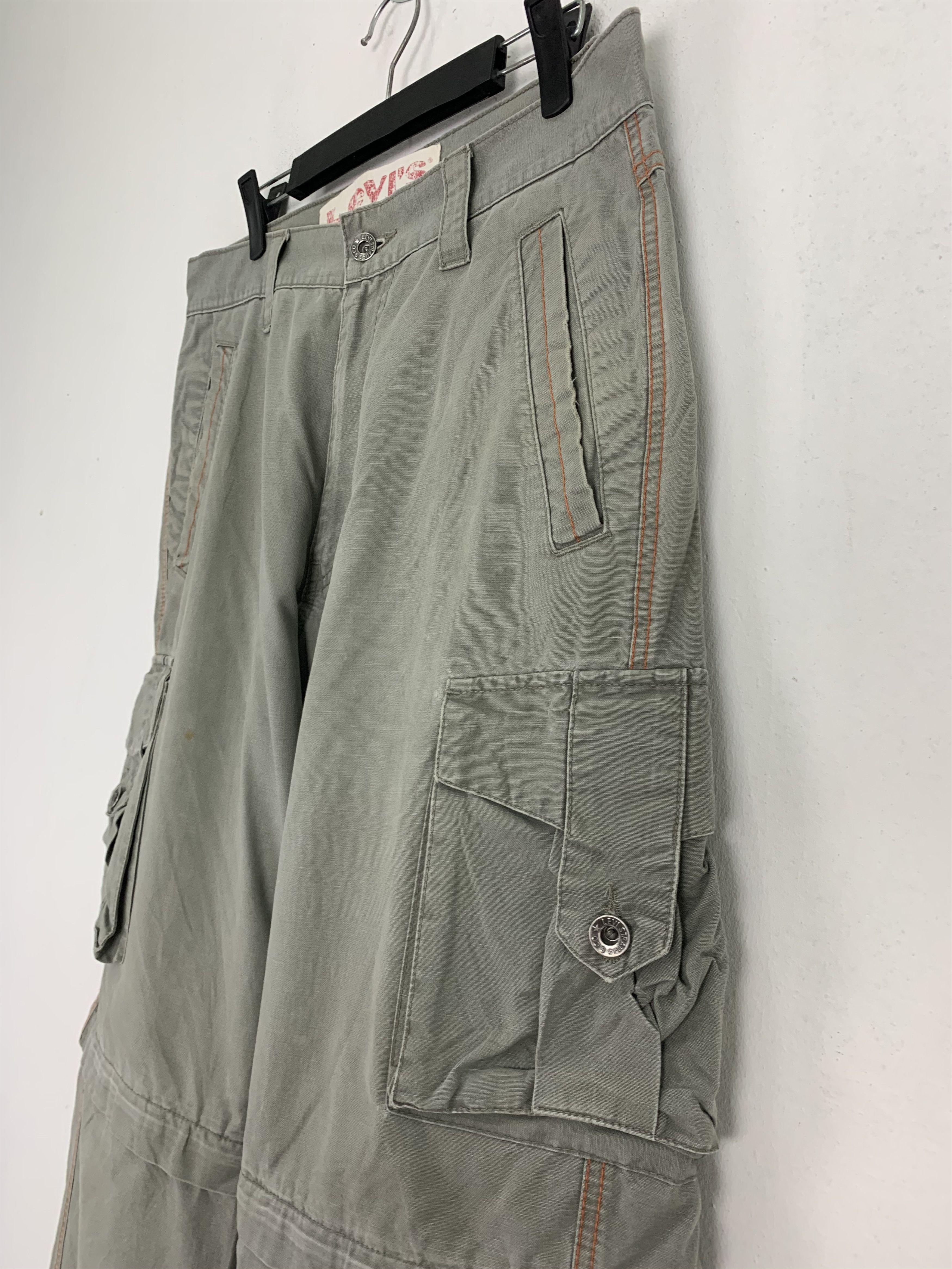 Levi's Levis Cargo Pants Multipocket Japanese Branded Two Step Size US 31 - 9 Thumbnail