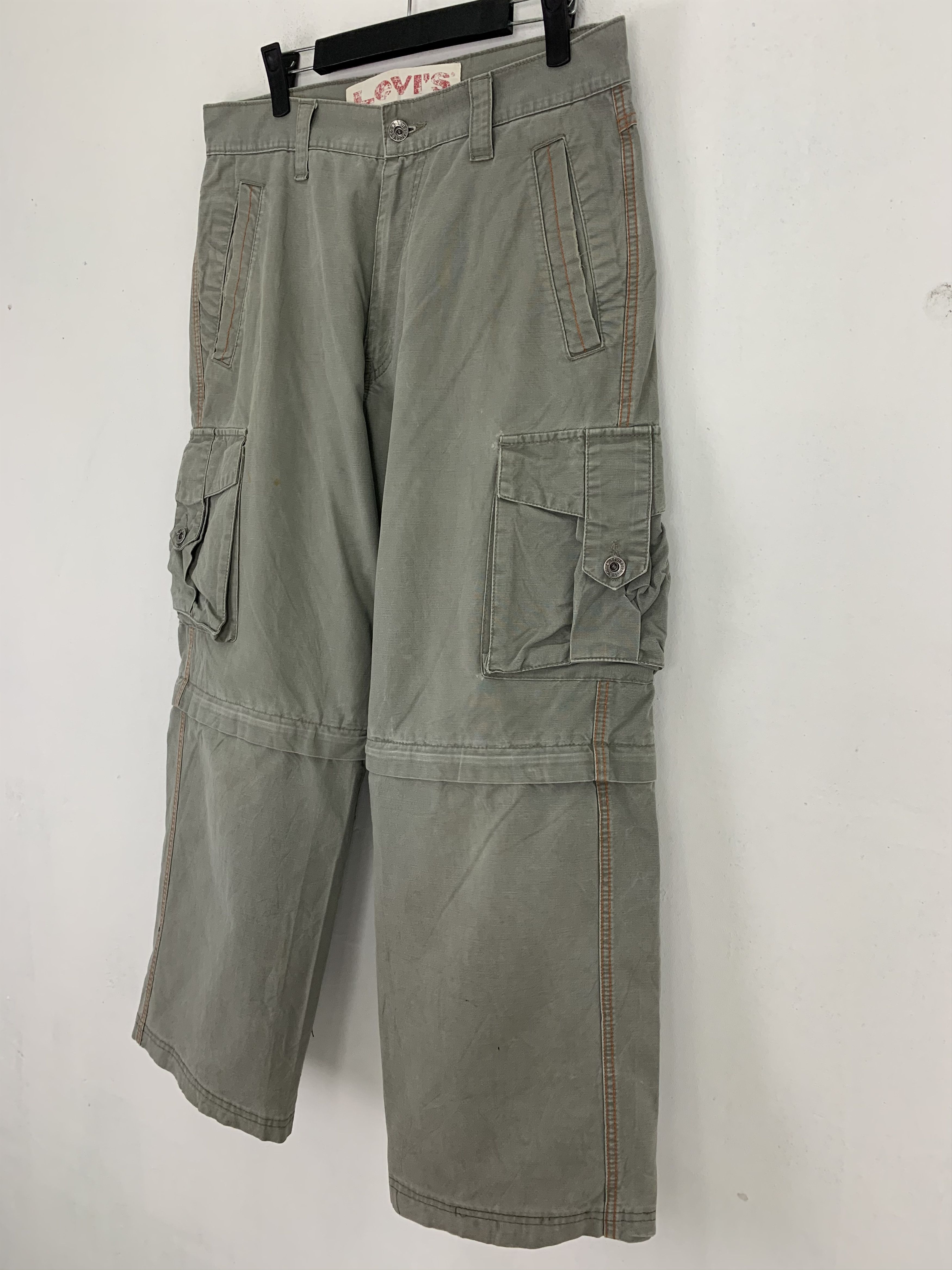 Levi's Levis Cargo Pants Multipocket Japanese Branded Two Step Size US 31 - 4 Thumbnail