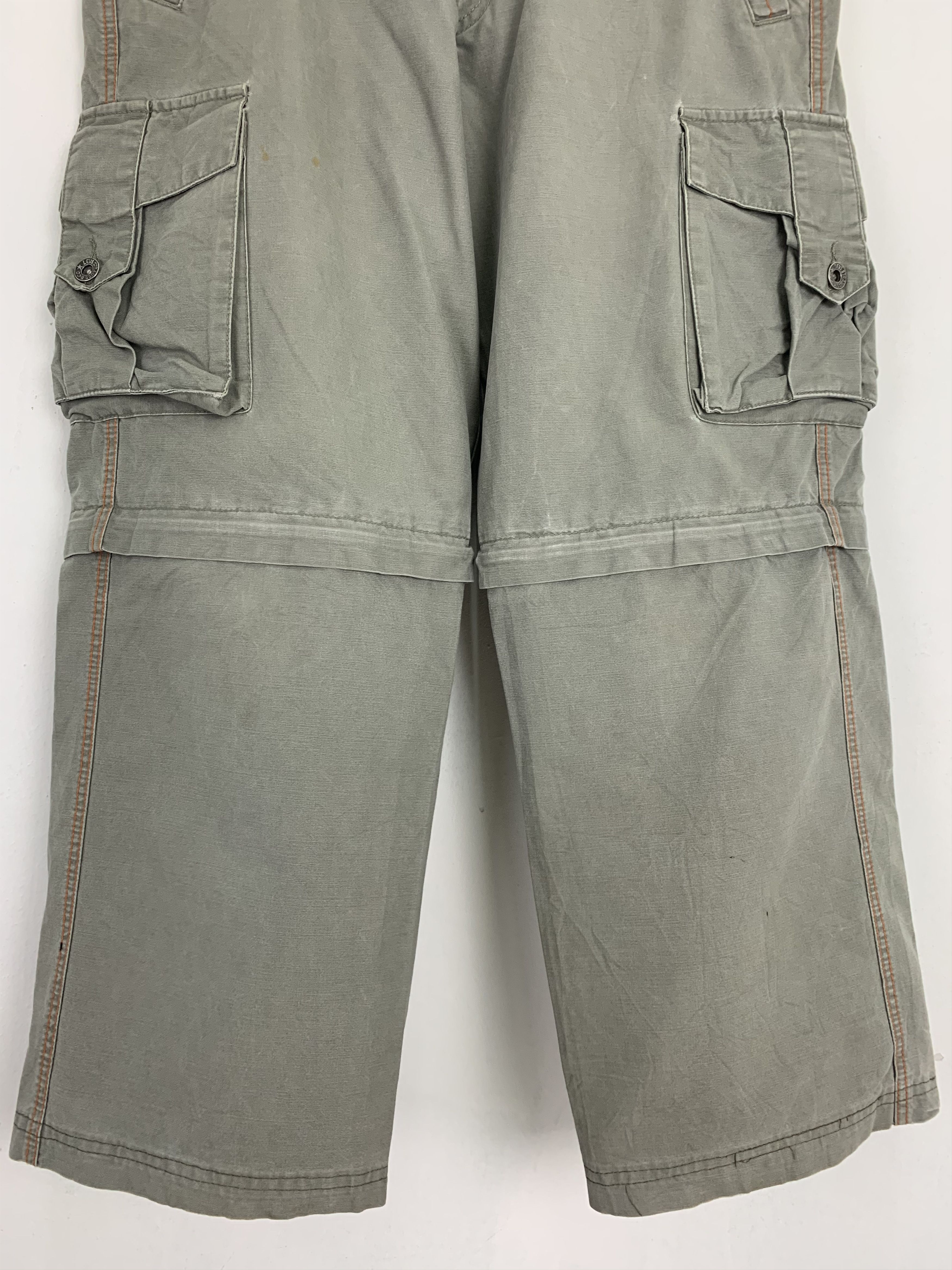 Levi's Levis Cargo Pants Multipocket Japanese Branded Two Step Size US 31 - 8 Thumbnail