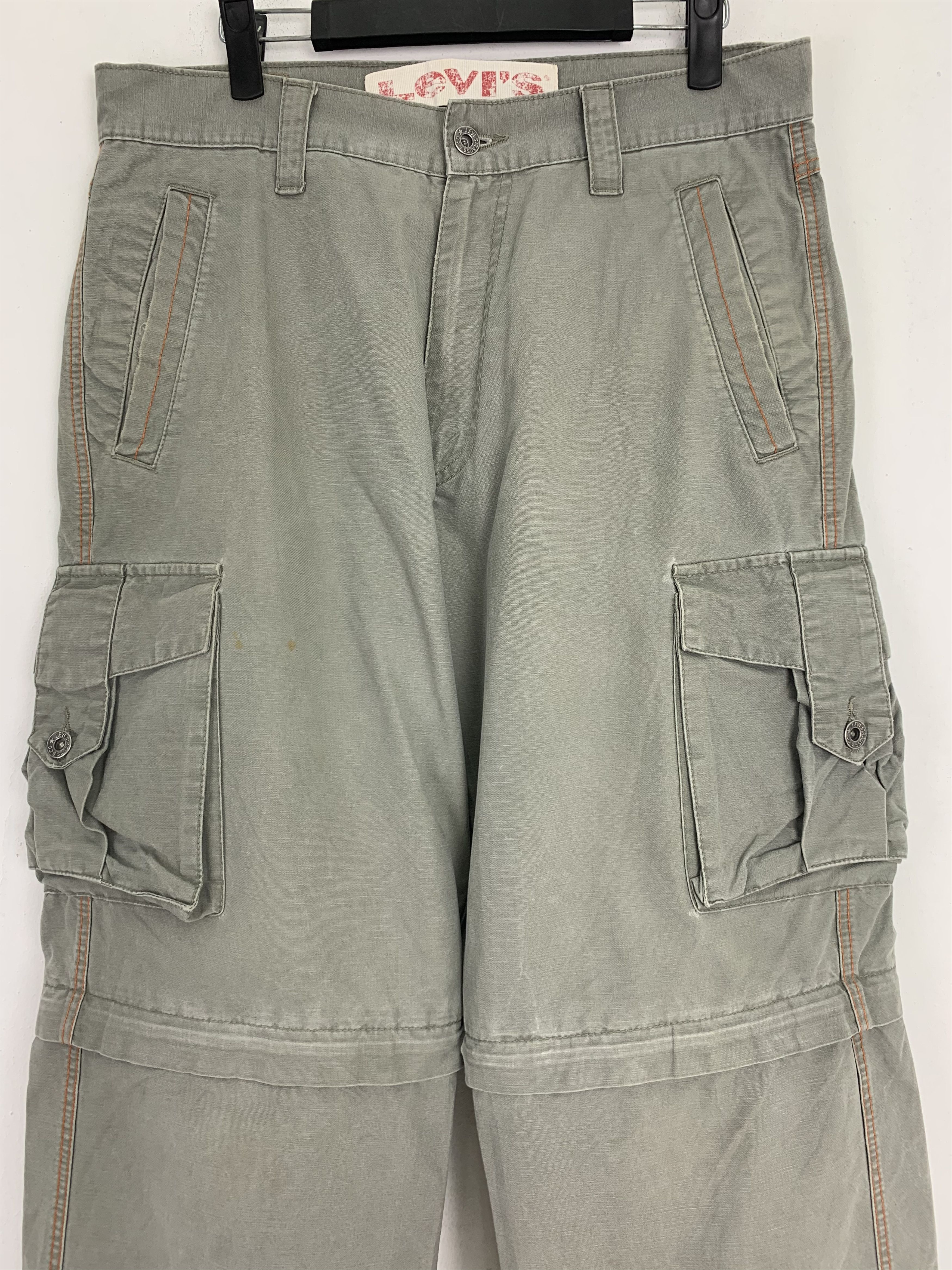 Levi's Levis Cargo Pants Multipocket Japanese Branded Two Step Size US 31 - 2 Thumbnail