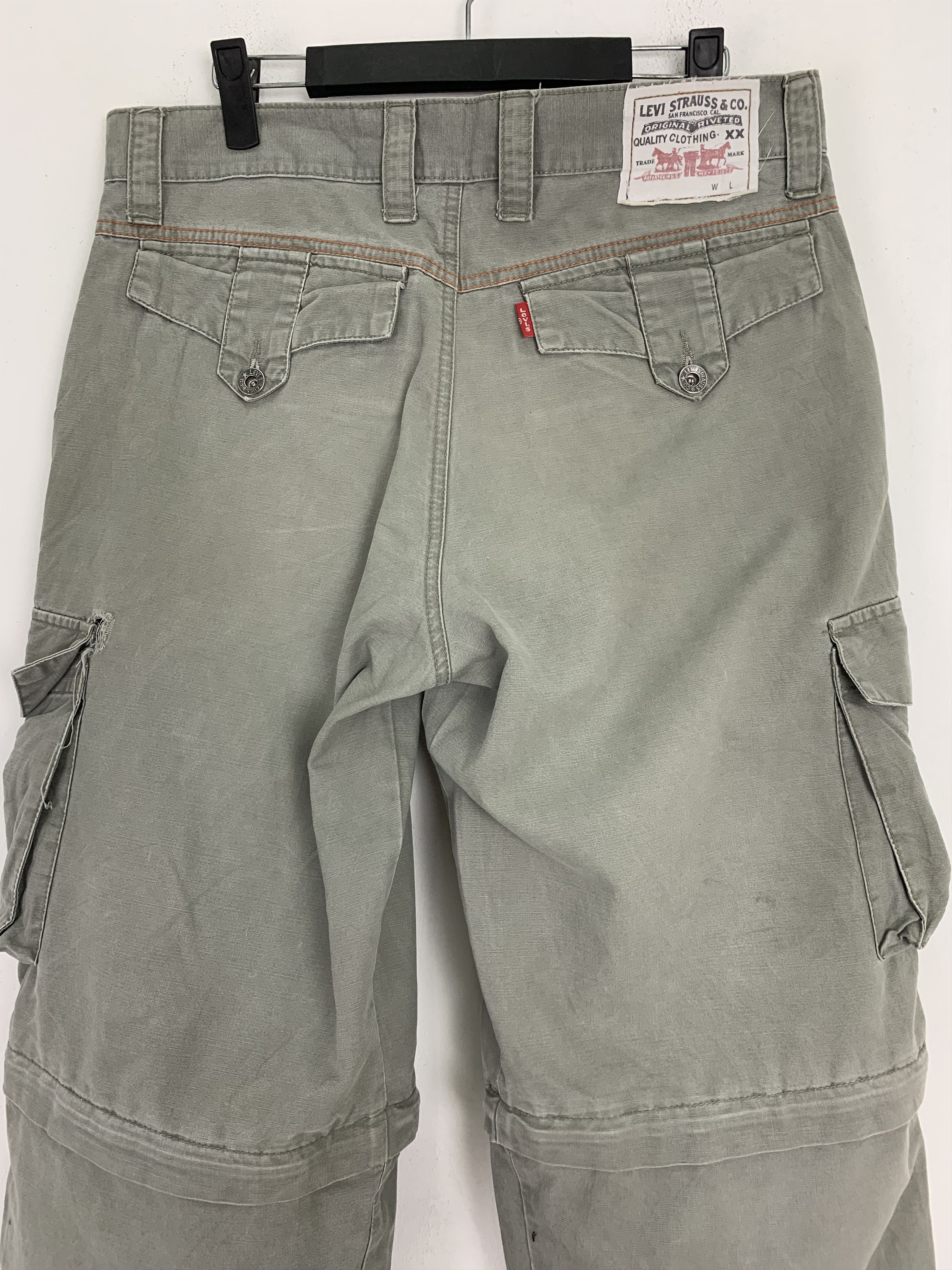 Levi's Levis Cargo Pants Multipocket Japanese Branded Two Step Size US 31 - 16 Thumbnail