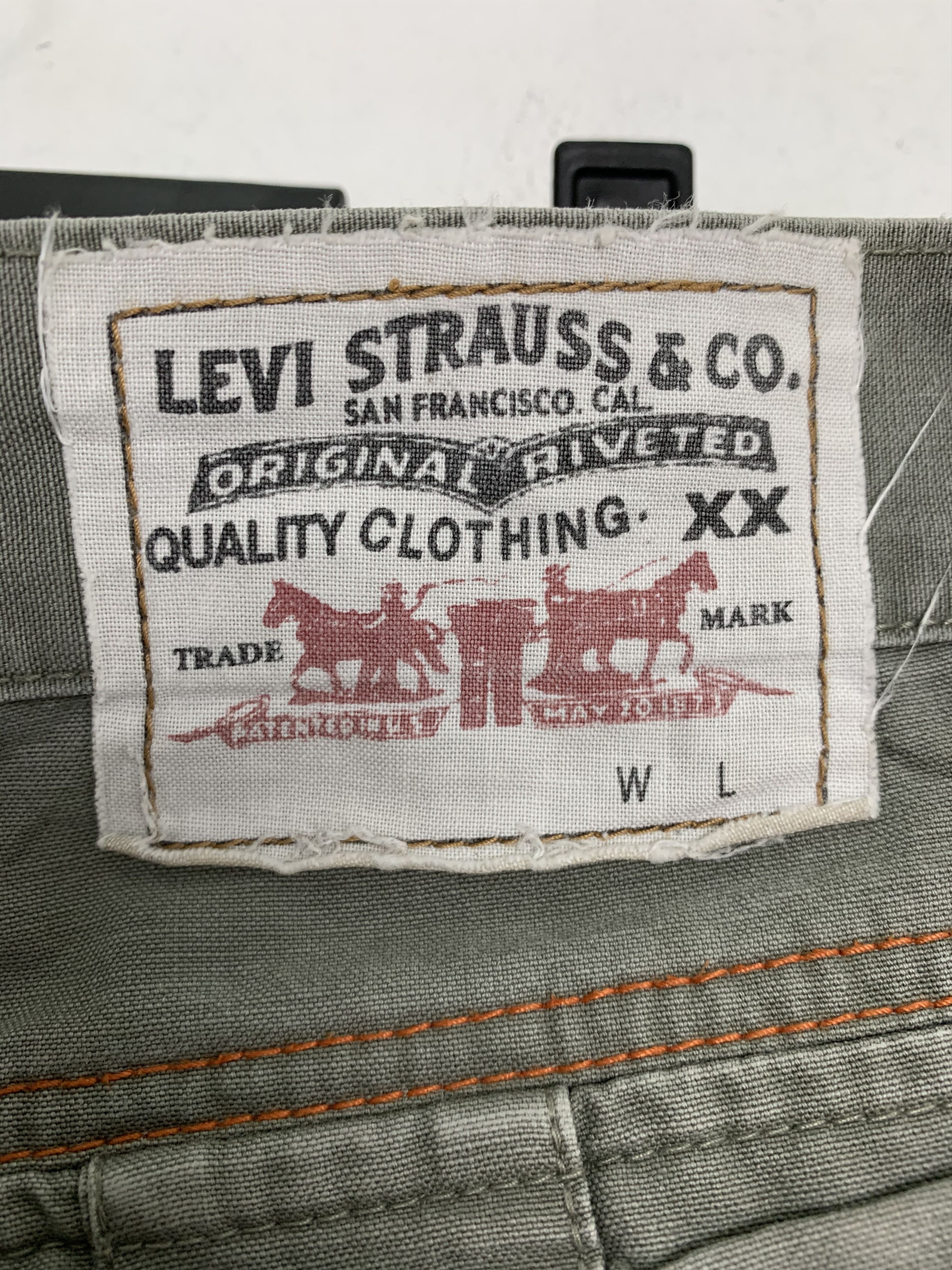 Levi's Levis Cargo Pants Multipocket Japanese Branded Two Step Size US 31 - 20 Thumbnail