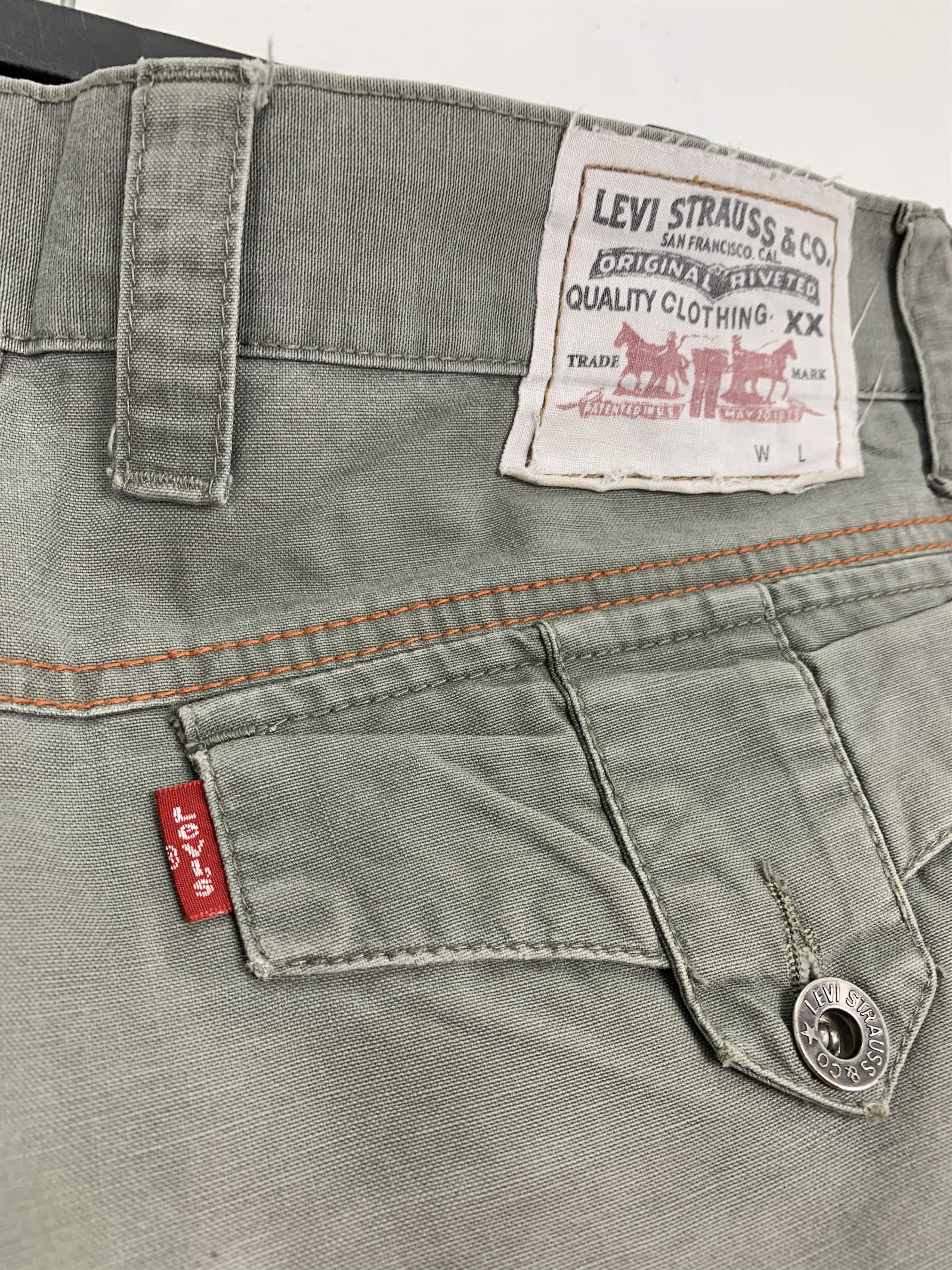 Levi's Levis Cargo Pants Multipocket Japanese Branded Two Step Size US 31 - 23 Thumbnail