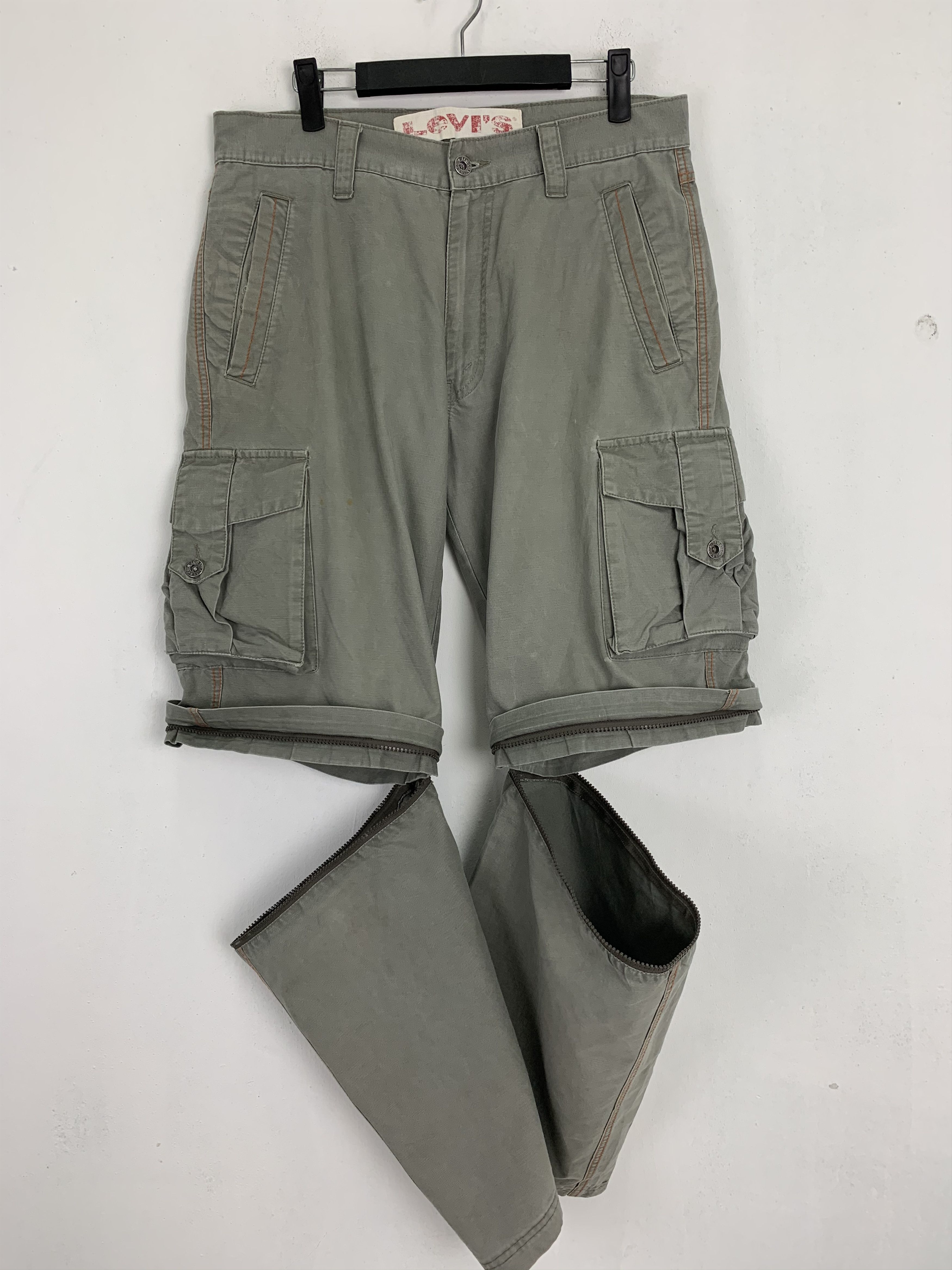 Levi's Levis Cargo Pants Multipocket Japanese Branded Two Step Size US 31 - 11 Thumbnail