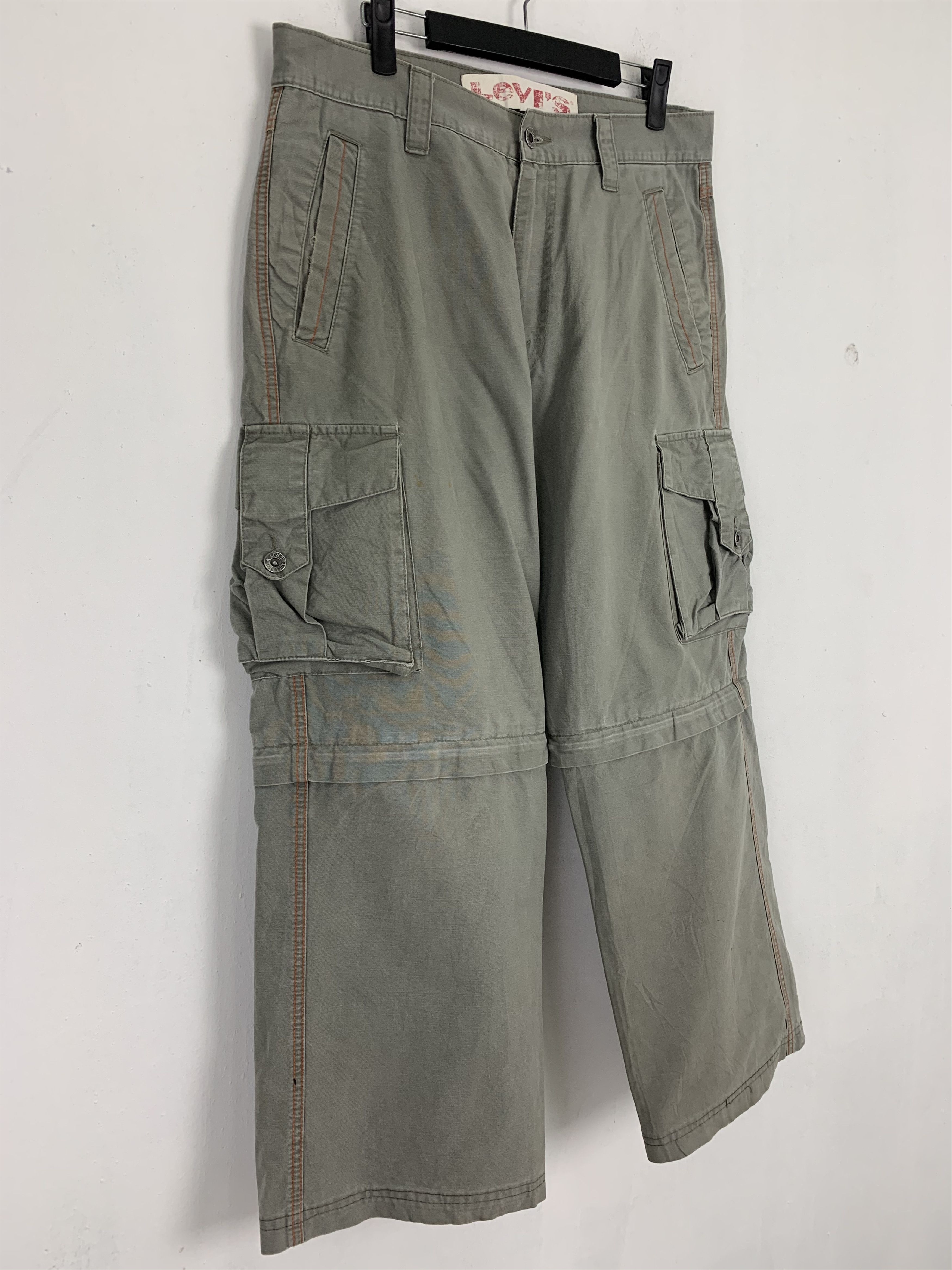 Levi's Levis Cargo Pants Multipocket Japanese Branded Two Step Size US 31 - 3 Thumbnail