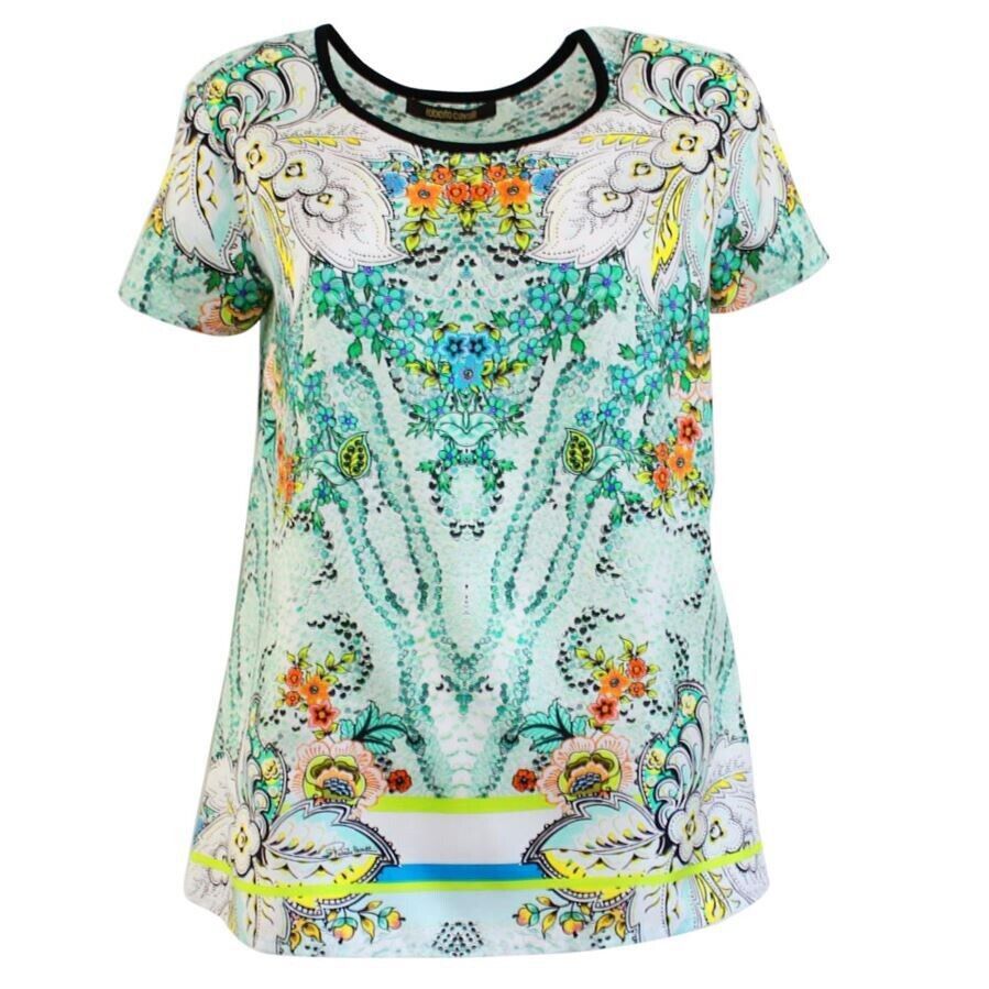 Roberto Cavalli Roberto Cavalli Silk T-shirt Size 44 Size M / US 6-8 / IT 42-44 - 1 Thumbnail