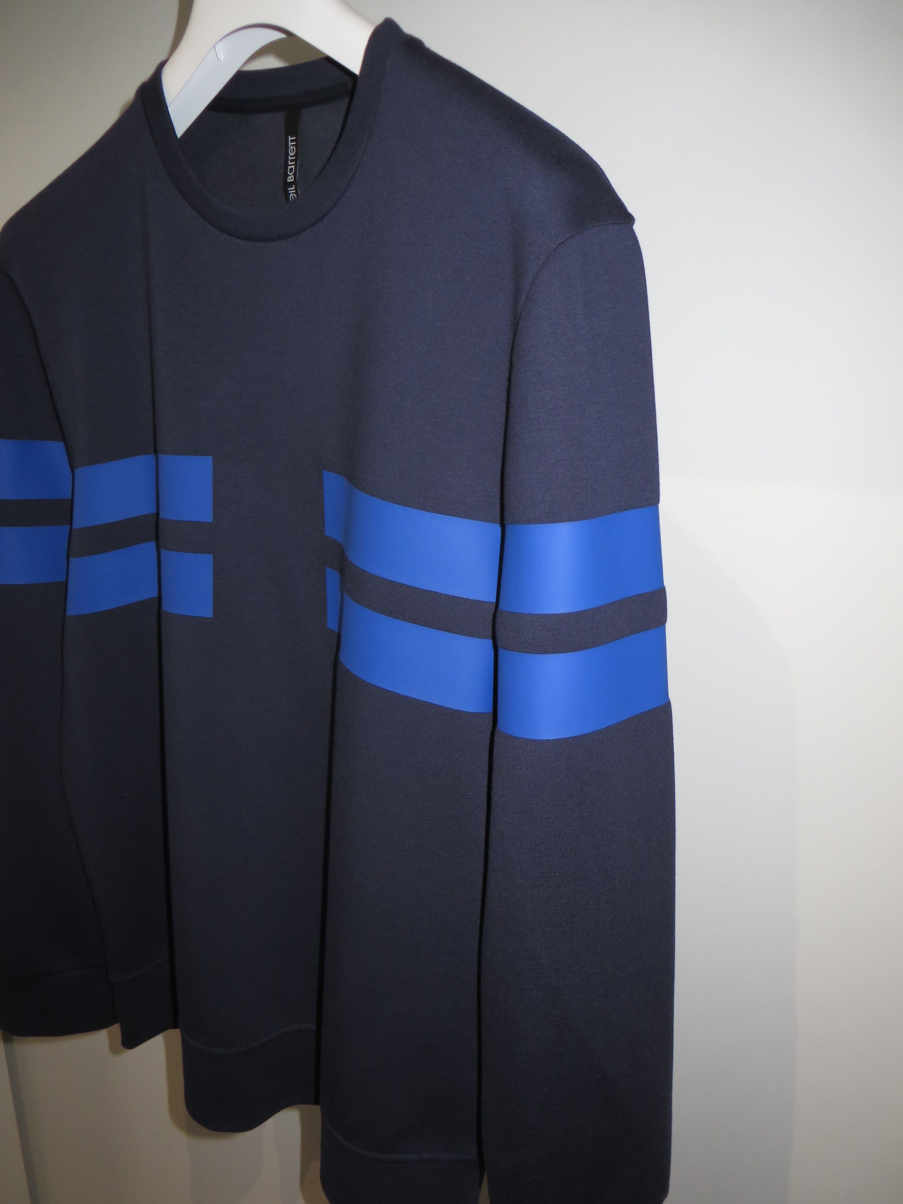 Neil Barrett Blue bands sweatshirt Size US L / EU 52-54 / 3 - 2 Thumbnail