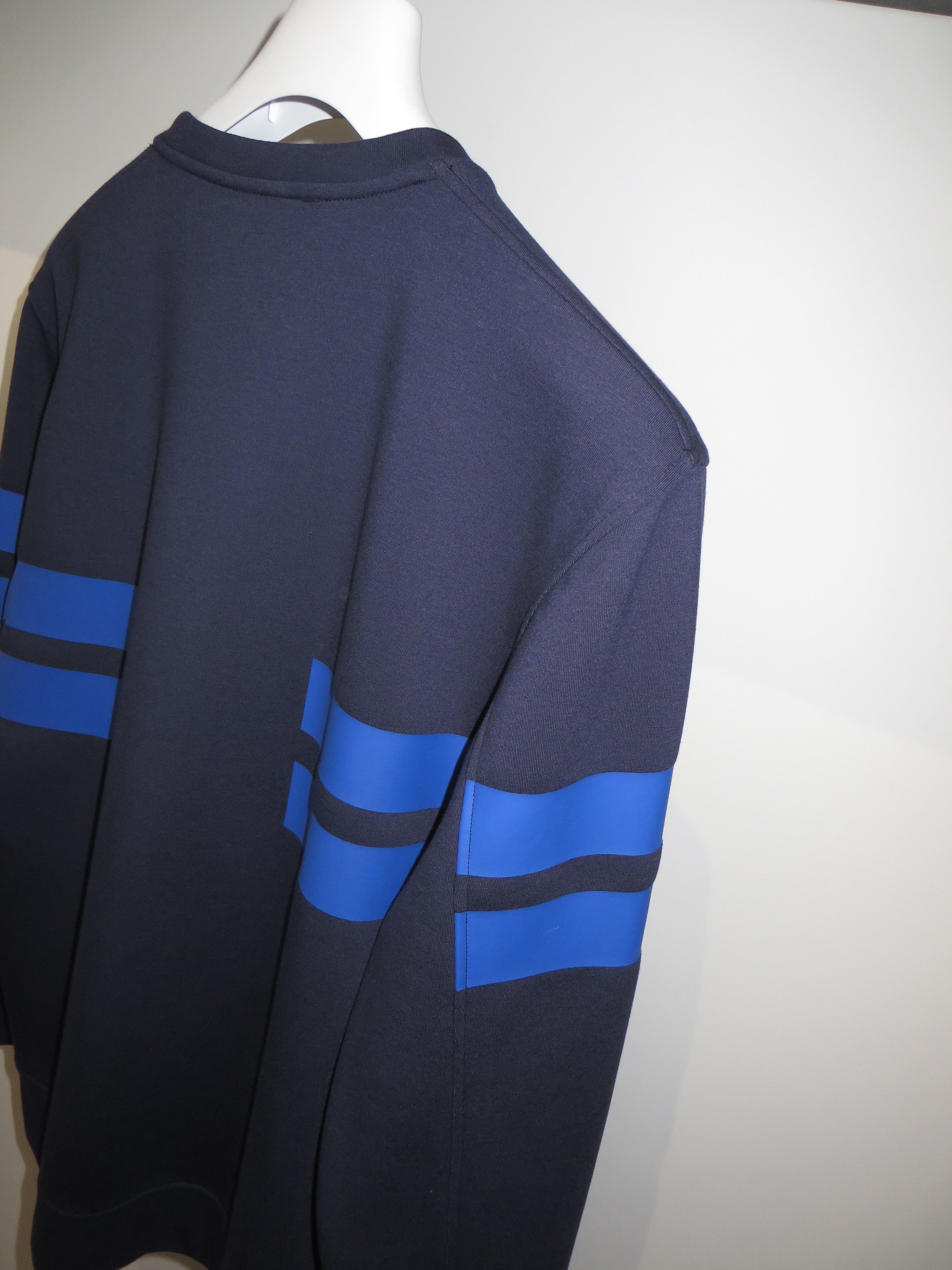Neil Barrett Blue bands sweatshirt Size US L / EU 52-54 / 3 - 7 Thumbnail