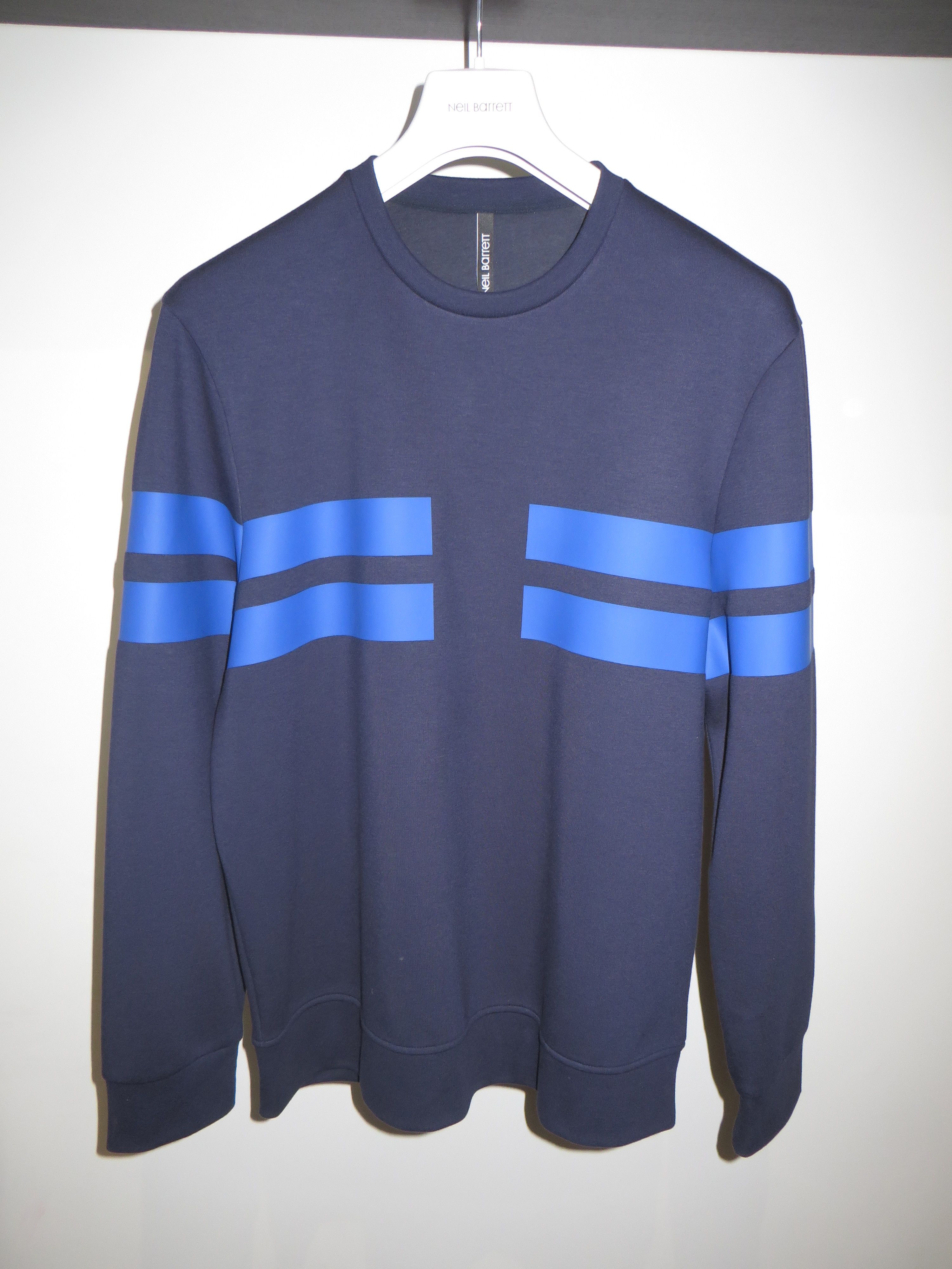 Neil Barrett Blue bands sweatshirt Size US L / EU 52-54 / 3 - 1 Thumbnail