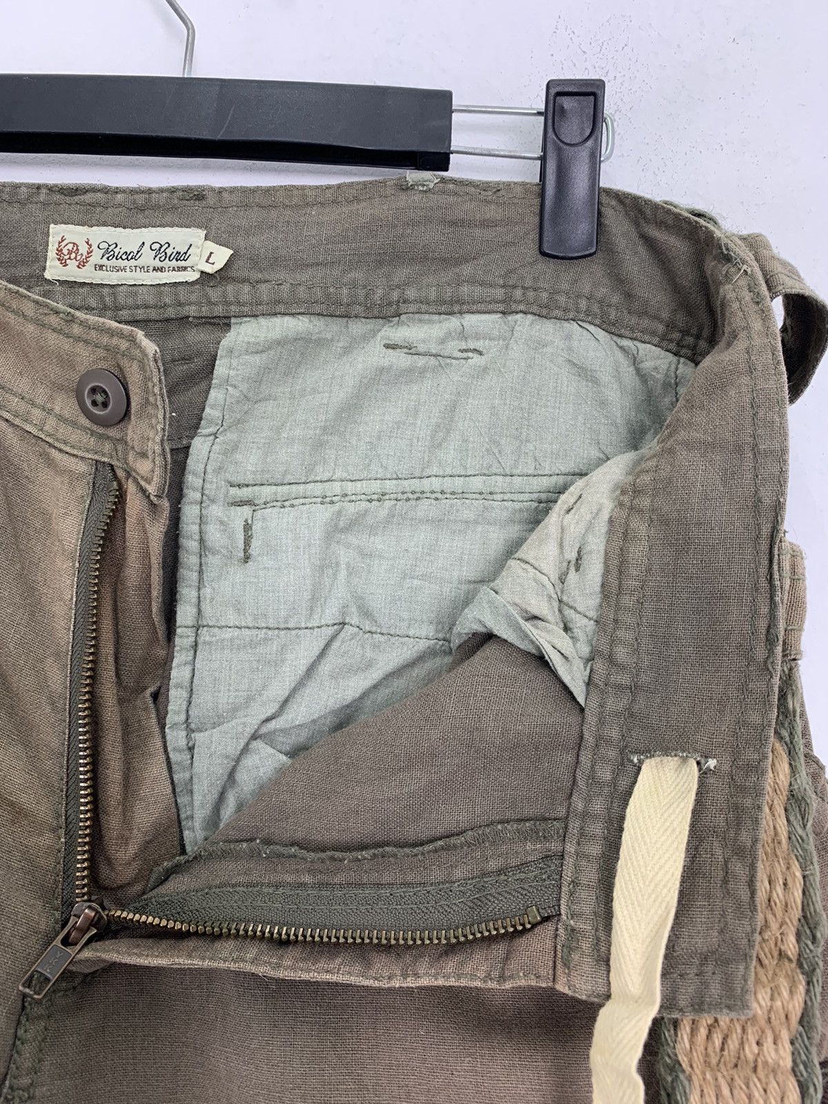 Japanese Brand Cargo Pants Bical Bind Multipocket Streetwear Pants W/Belt Size US 31 - 8 Thumbnail