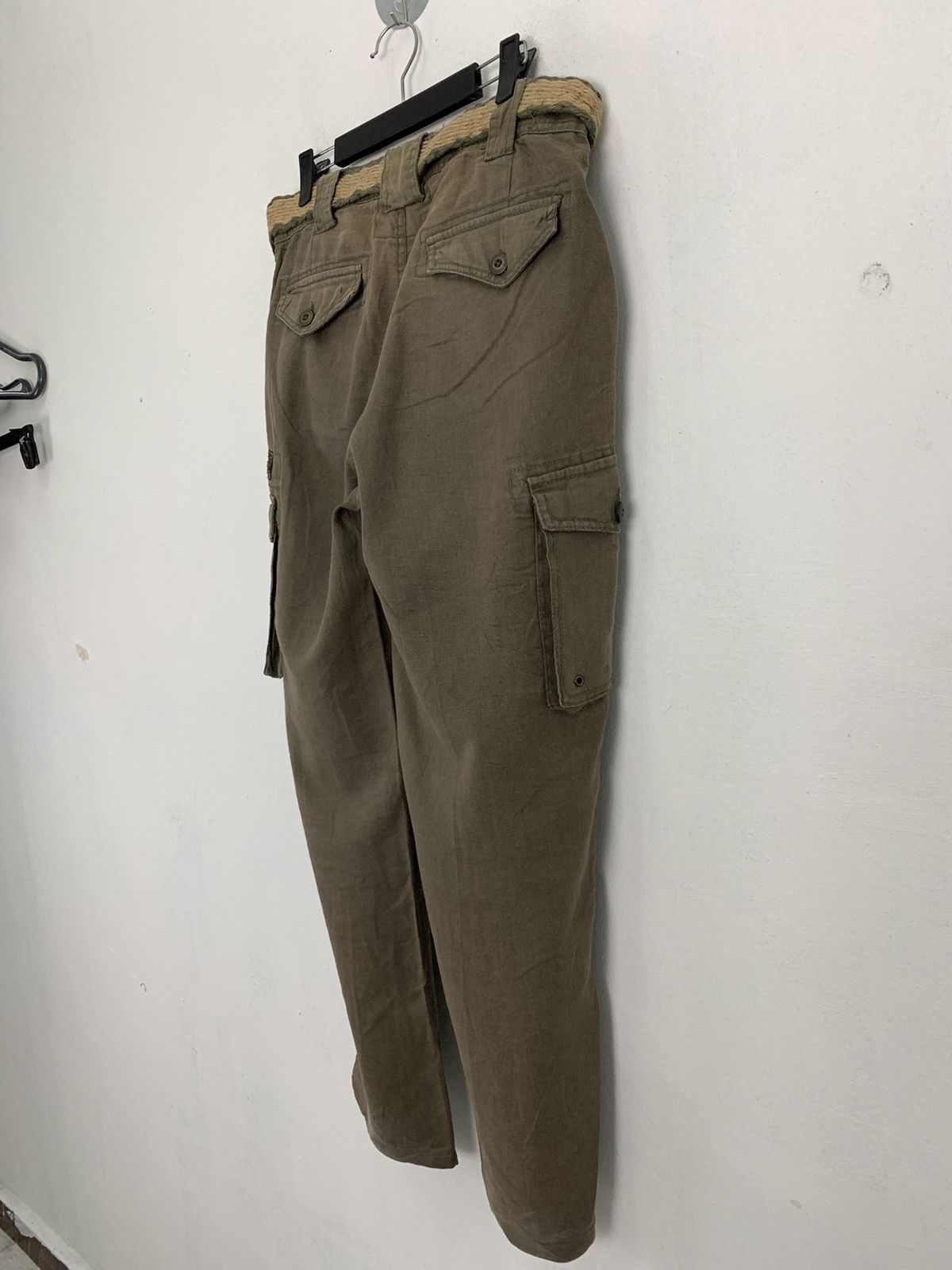 Japanese Brand Cargo Pants Bical Bind Multipocket Streetwear Pants W/Belt Size US 31 - 14 Thumbnail