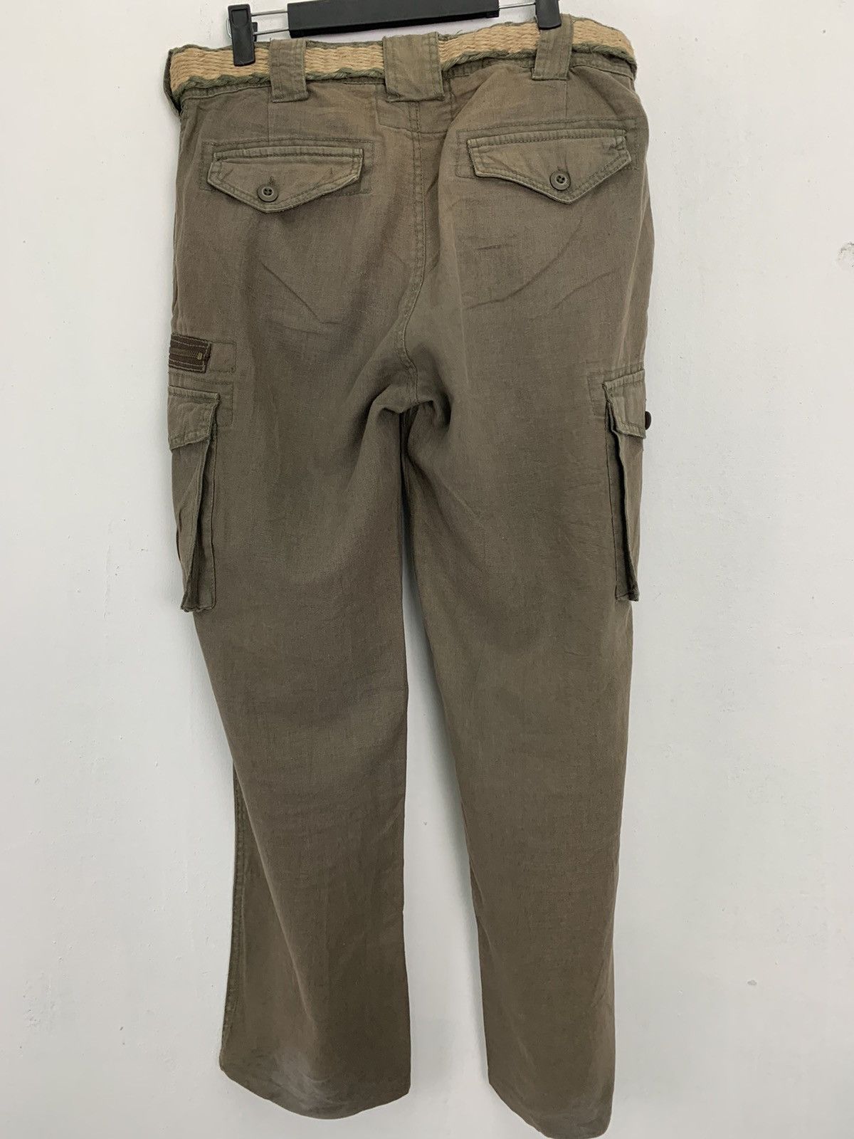 Japanese Brand Cargo Pants Bical Bind Multipocket Streetwear Pants W/Belt Size US 31 - 10 Thumbnail