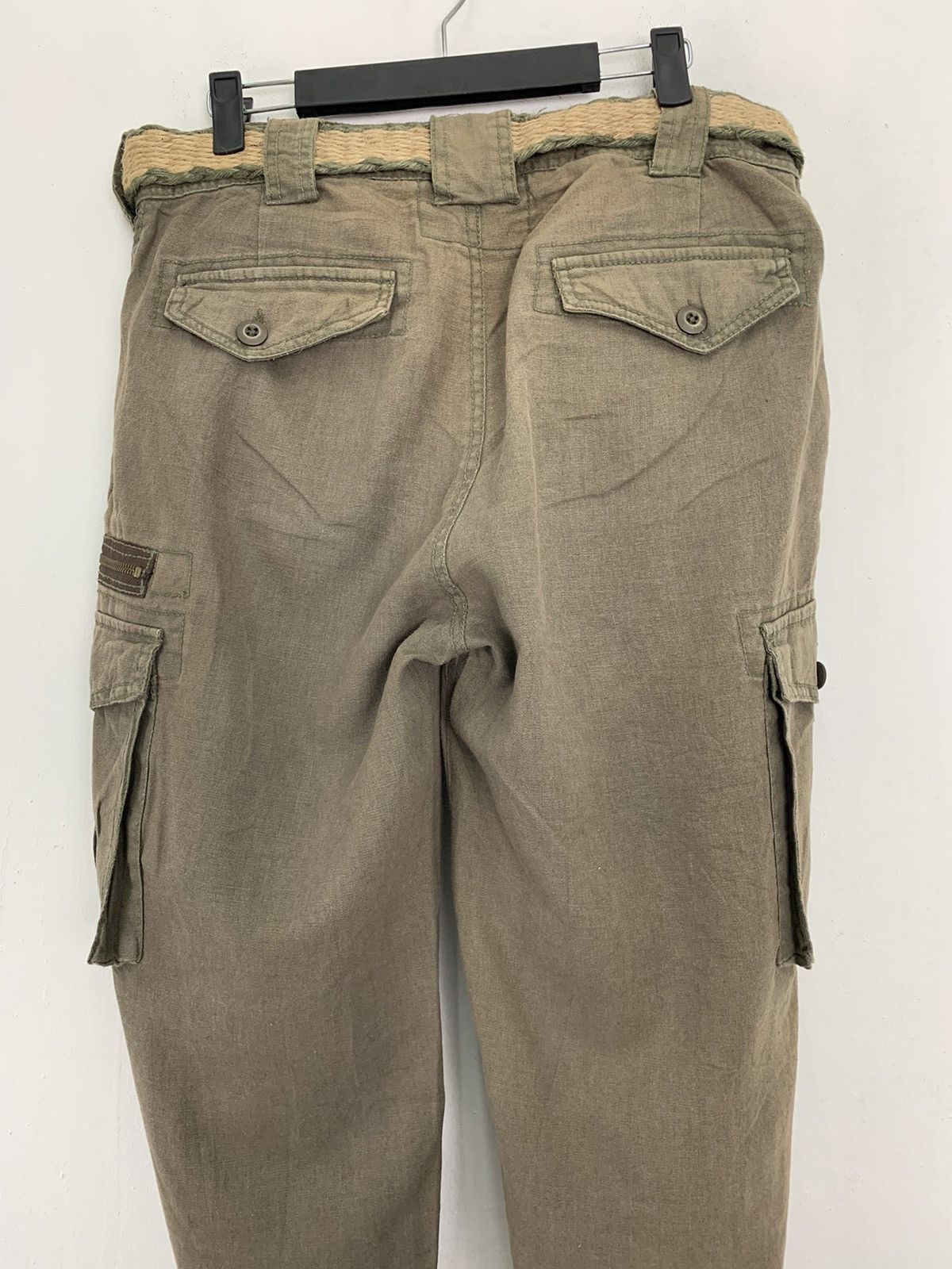 Japanese Brand Cargo Pants Bical Bind Multipocket Streetwear Pants W/Belt Size US 31 - 11 Thumbnail