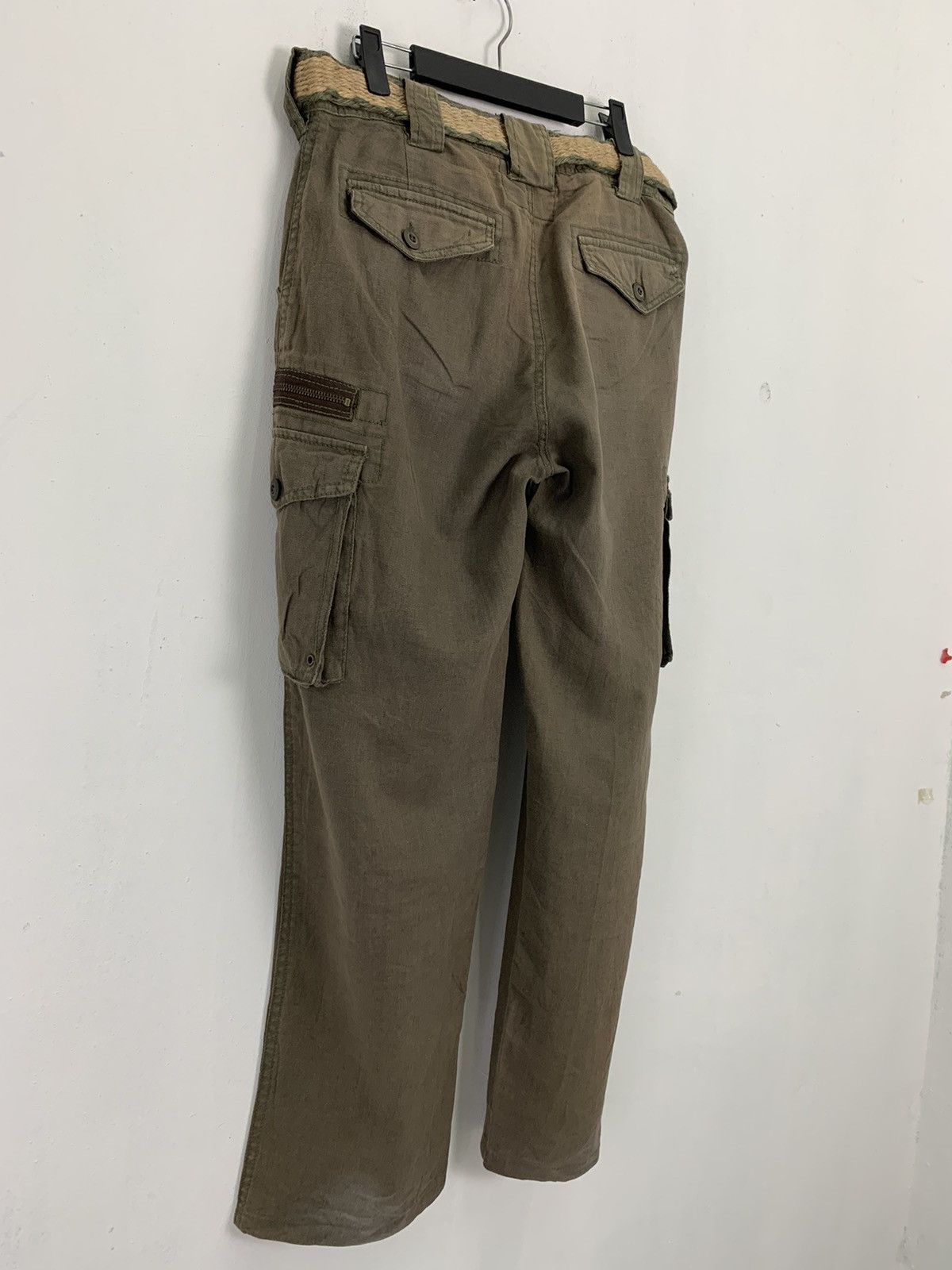 Japanese Brand Cargo Pants Bical Bind Multipocket Streetwear Pants W/Belt Size US 31 - 13 Thumbnail