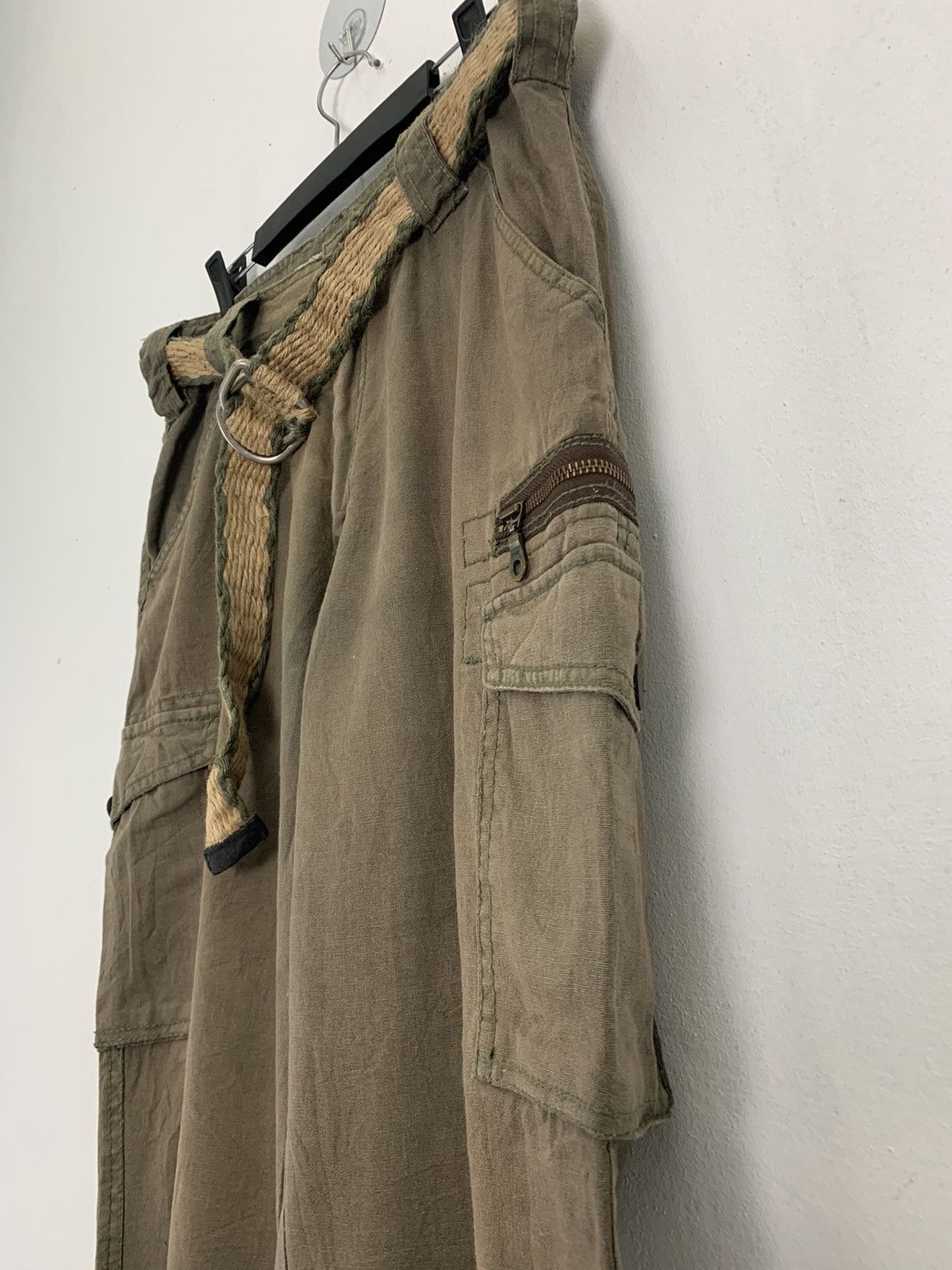 Japanese Brand Cargo Pants Bical Bind Multipocket Streetwear Pants W/Belt Size US 31 - 6 Thumbnail