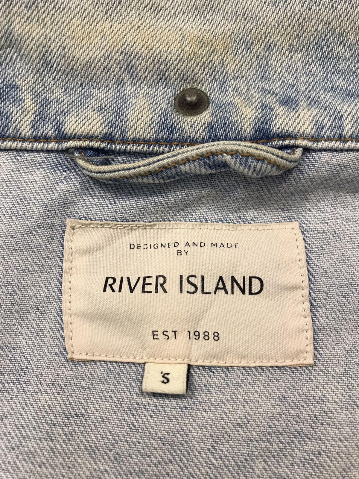 River Island River Island Est 1988 Faded Colour Jaket Jeans Design Size US M / EU 48-50 / 2 - 9 Thumbnail