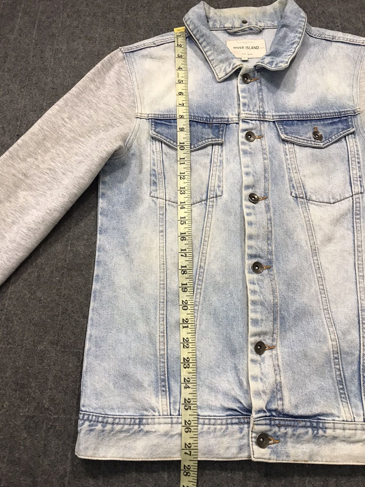River Island River Island Est 1988 Faded Colour Jaket Jeans Design Size US M / EU 48-50 / 2 - 13 Thumbnail