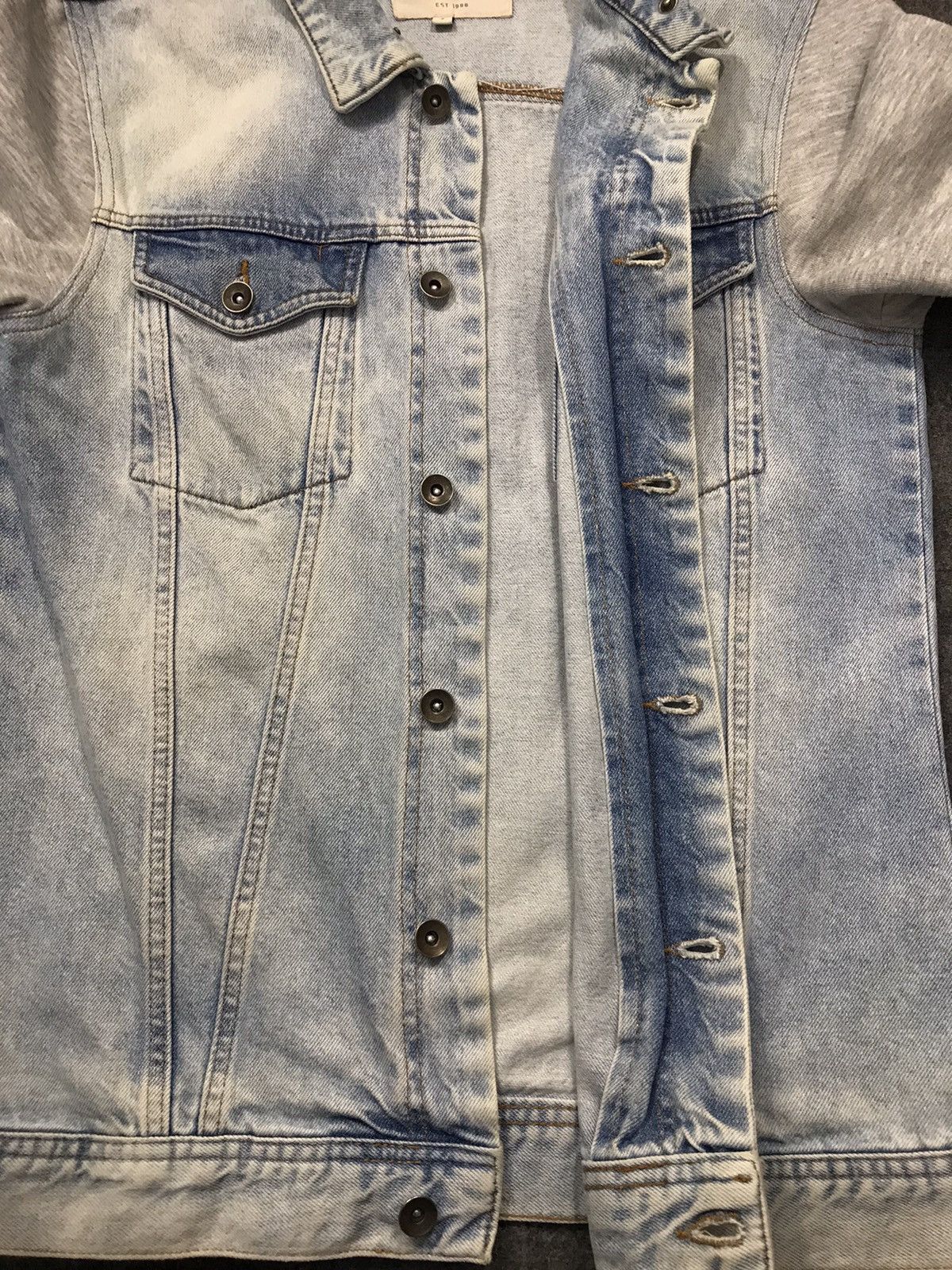 River Island River Island Est 1988 Faded Colour Jaket Jeans Design Size US M / EU 48-50 / 2 - 7 Thumbnail