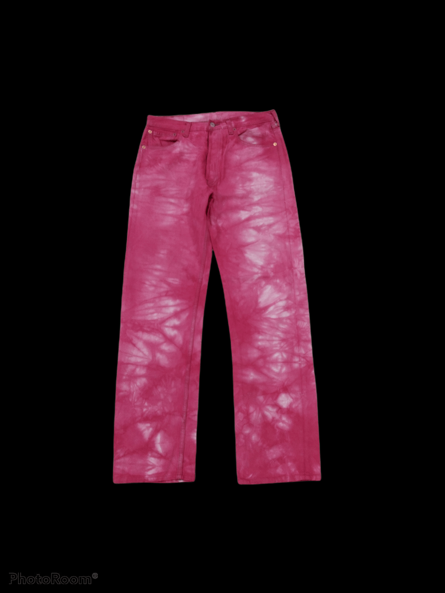Levi's Vintage Clothing DISTRESSED TIE DYE 9Os VINTAGE LEVIS 501 DENIM PANTS Size US 32 / EU 48 - 1 Thumbnail