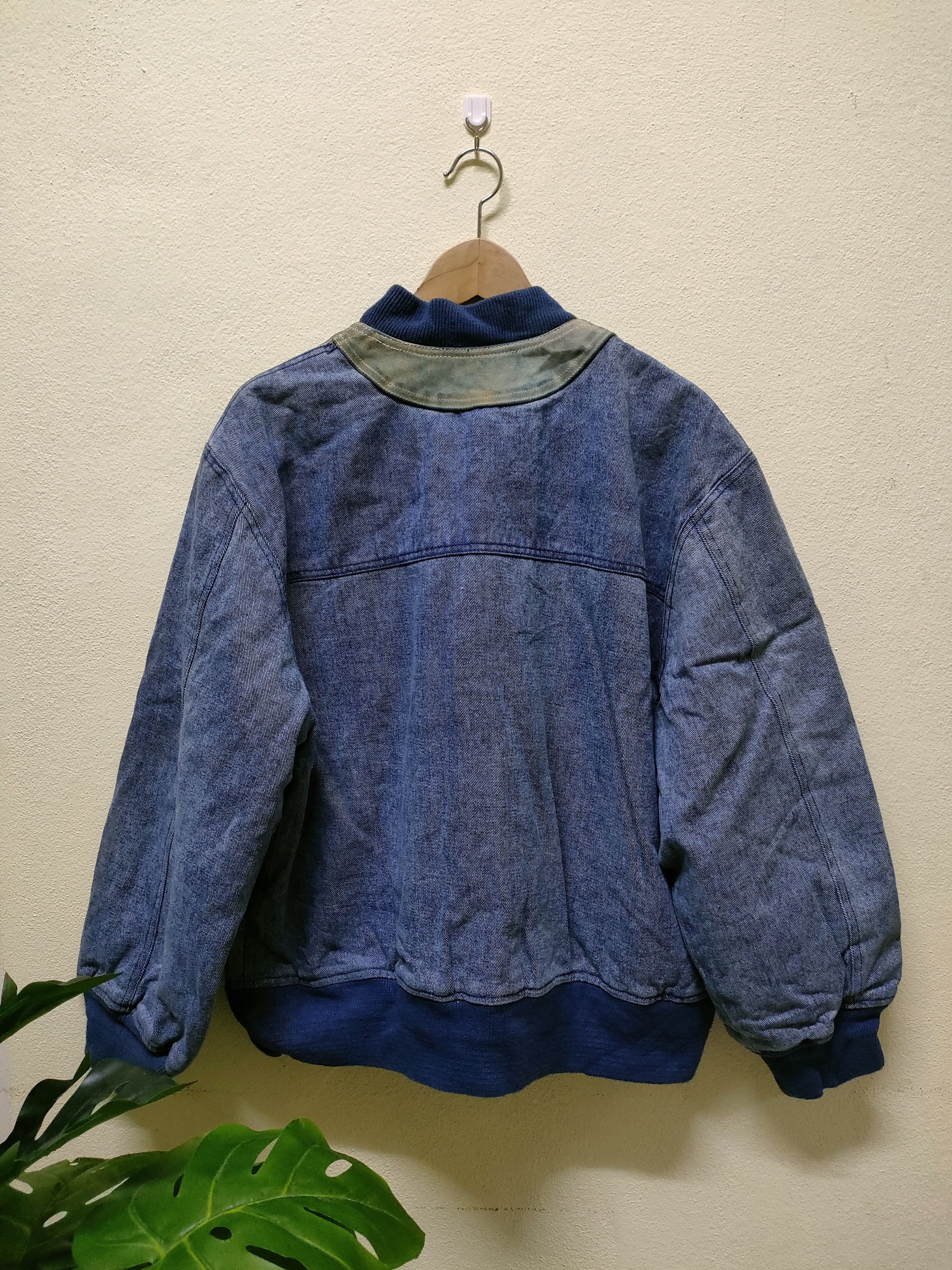 Japanese Brand Denim Jacket Suede Leather Breast Size US M / EU 48-50 / 2 - 3 Thumbnail